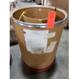 10 awg yellow print copper wire. Gross barrel weight, 193lbs. Partial barrel.