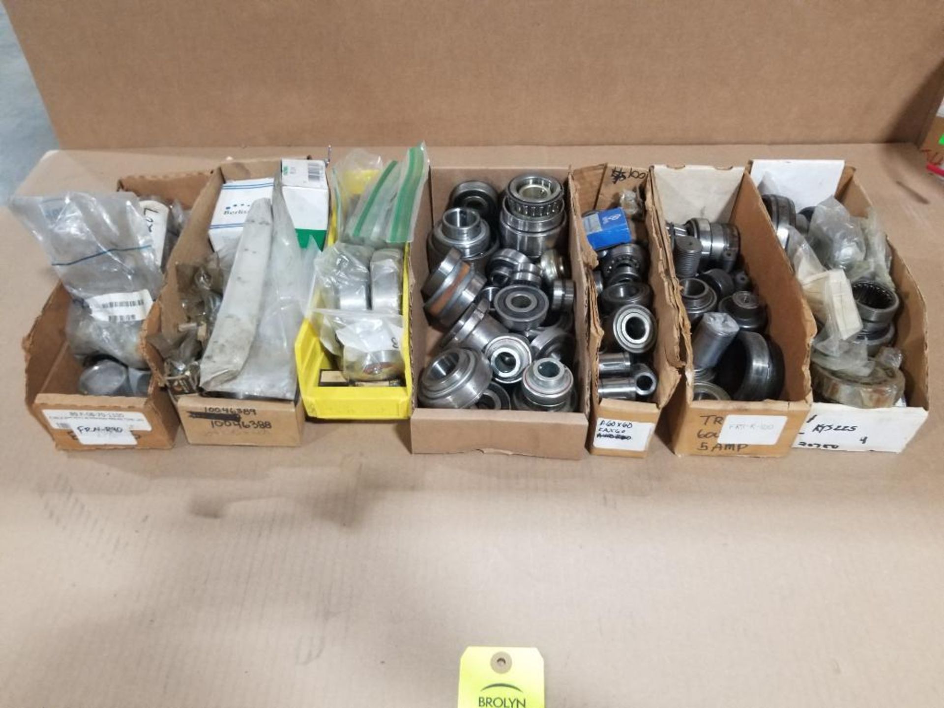 Large assortment of bearings.