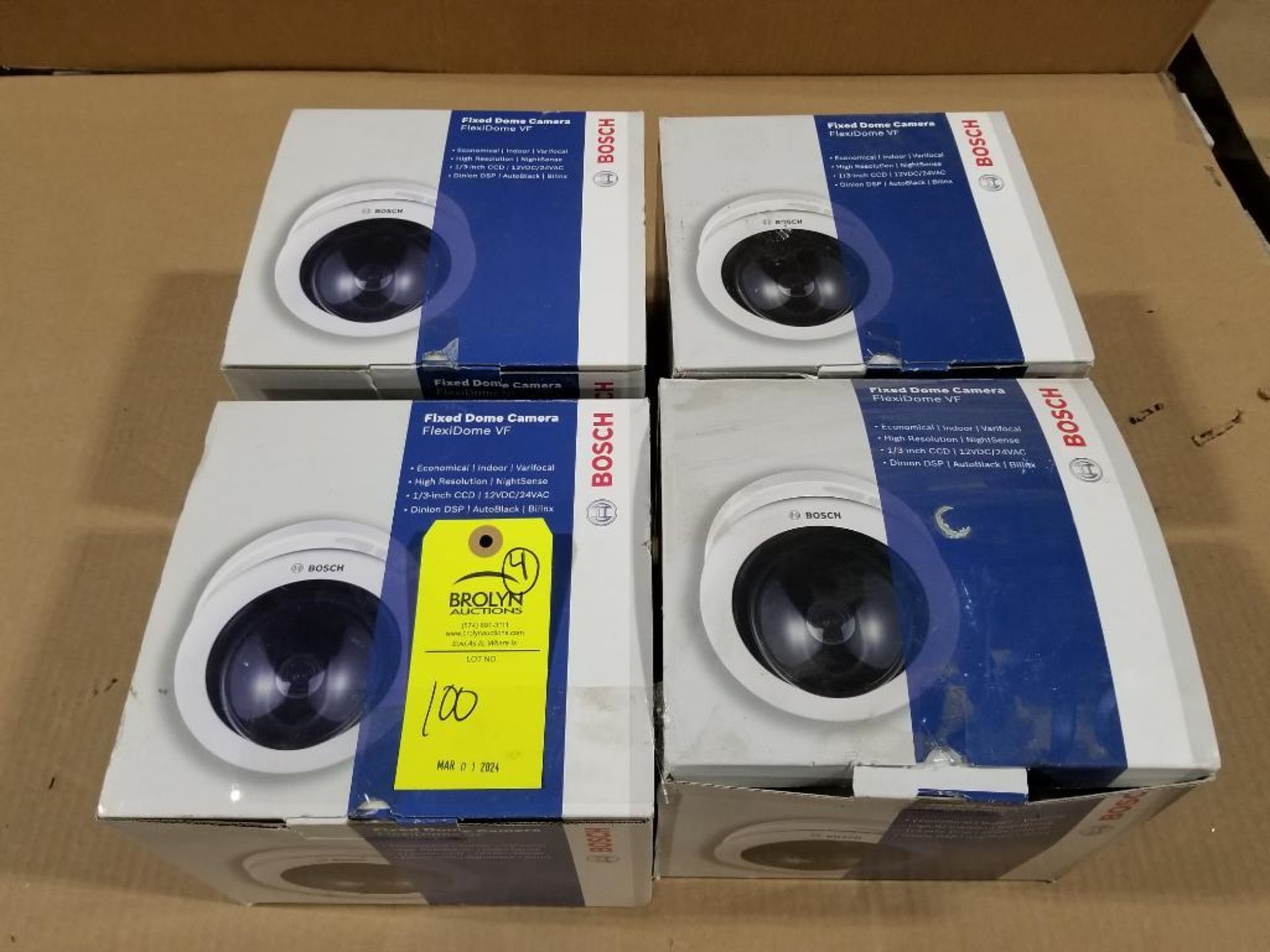 Qty 4 - Bosch fixed dome camera. Model FlexiDome VF. - Image 4 of 5