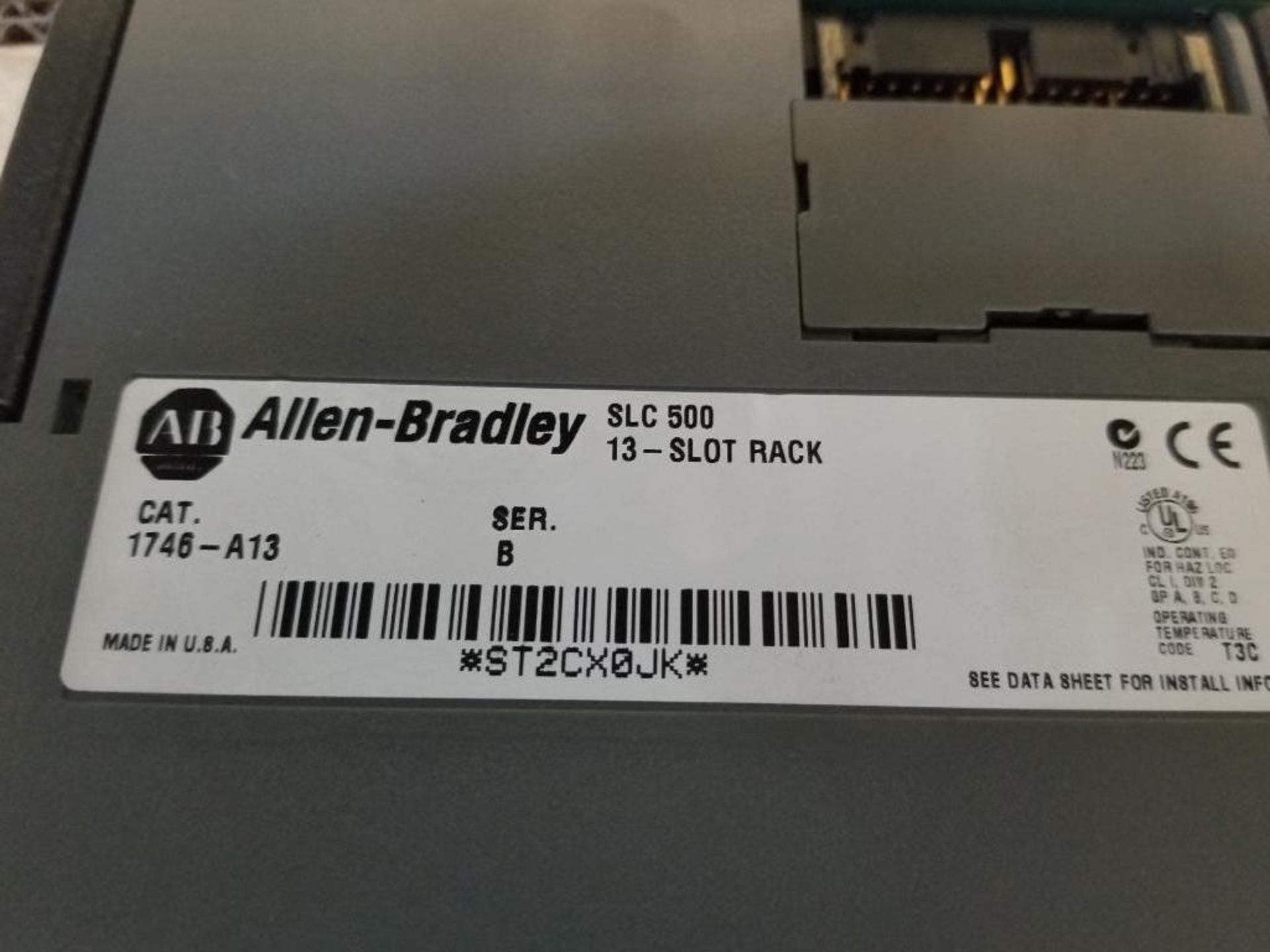 Large assortment Allen Bradley SLC PLC racks with power supplies and cards. - Image 11 of 16