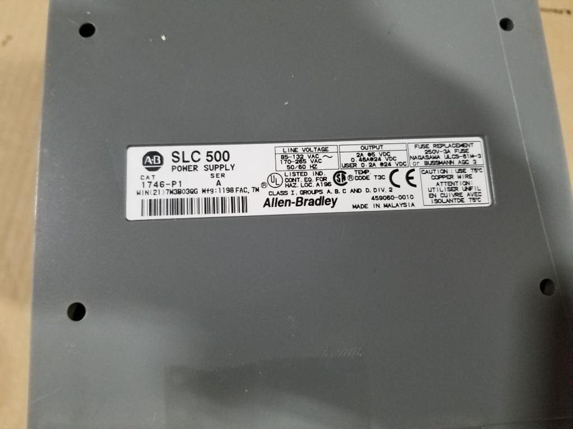 Allen Bradley SLC500 PLC rack. - Image 4 of 4