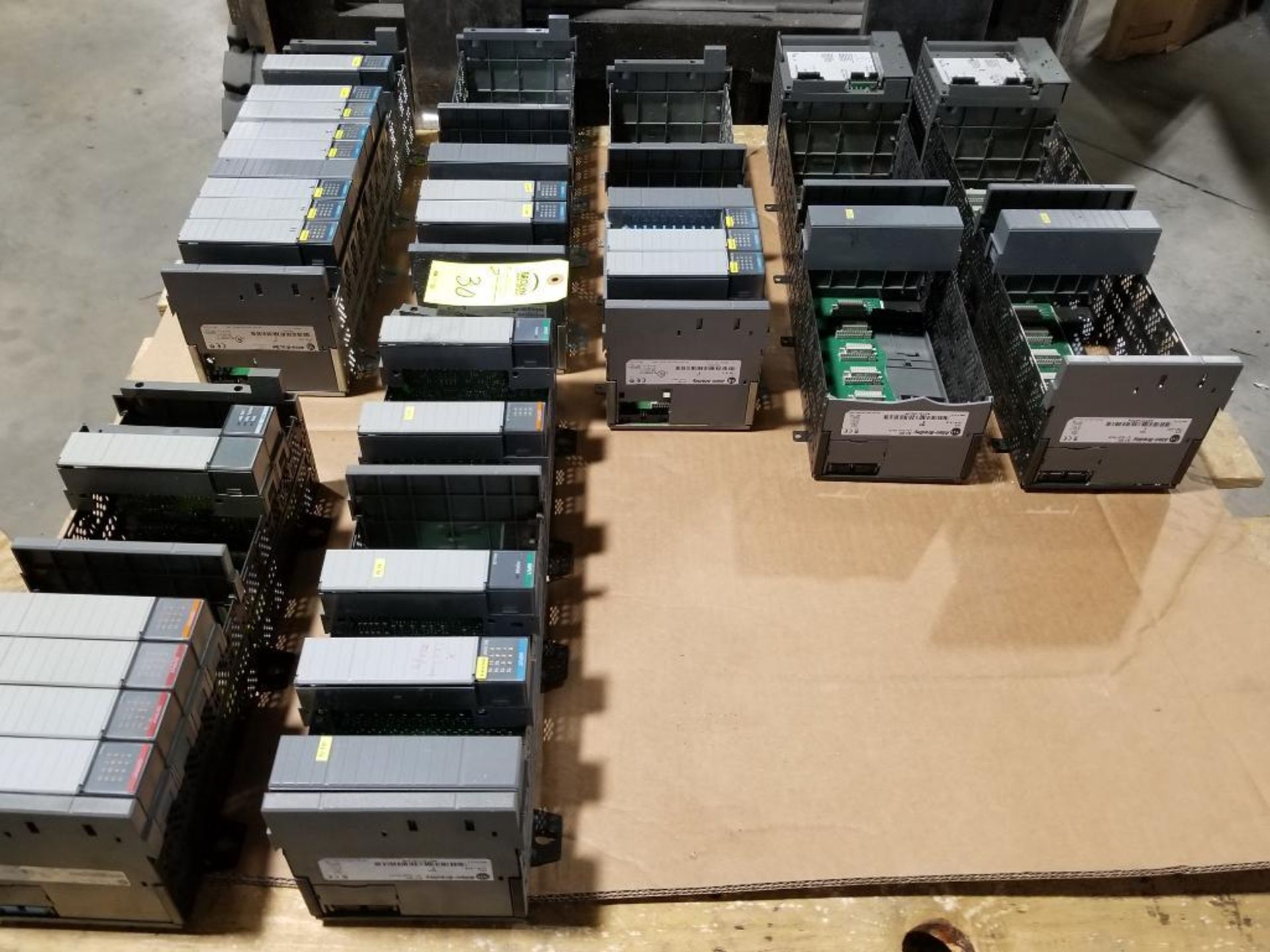 Large assortment Allen Bradley SLC PLC racks with power supplies and cards. - Image 16 of 16