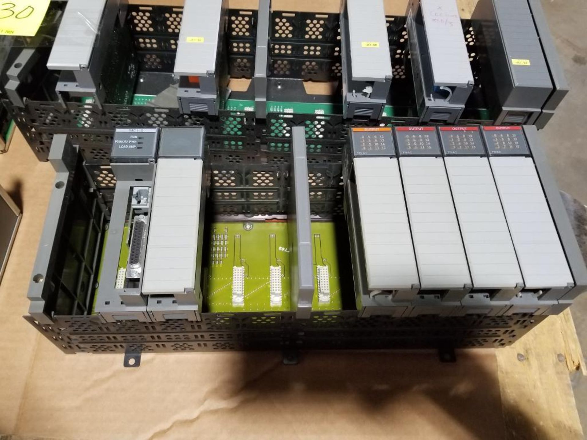Large assortment Allen Bradley SLC PLC racks with power supplies and cards. - Image 3 of 16