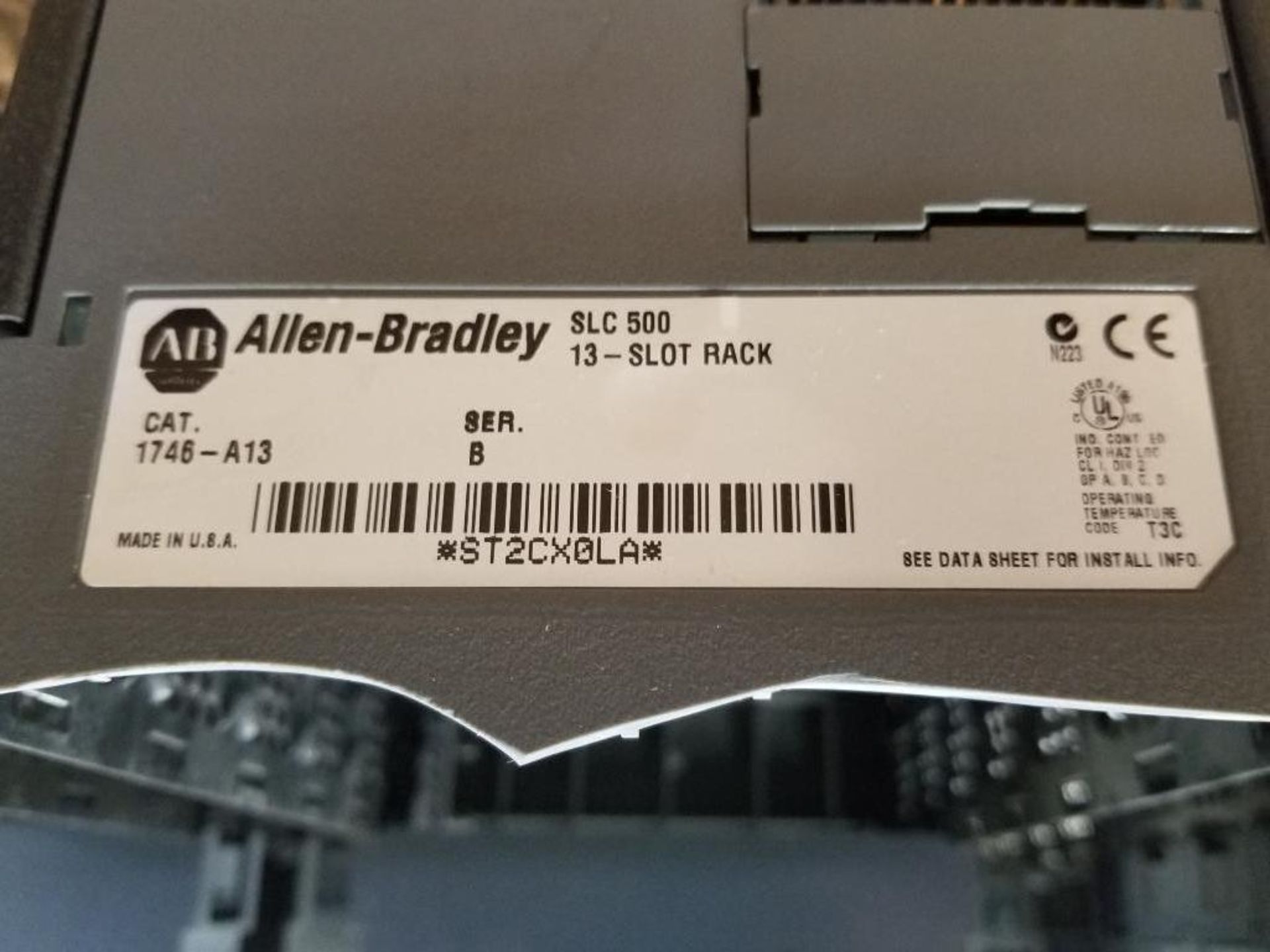 Large assortment Allen Bradley SLC PLC racks with power supplies and cards. - Image 14 of 16