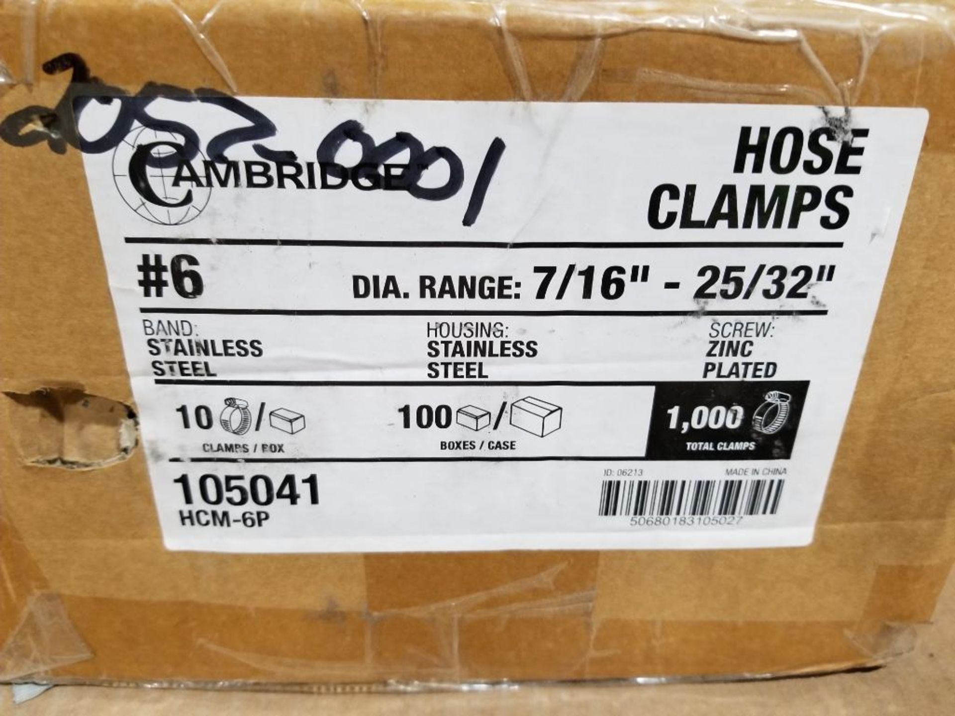 Qty 1000 - Cambridge hose clamps. Size #6. - Image 2 of 2
