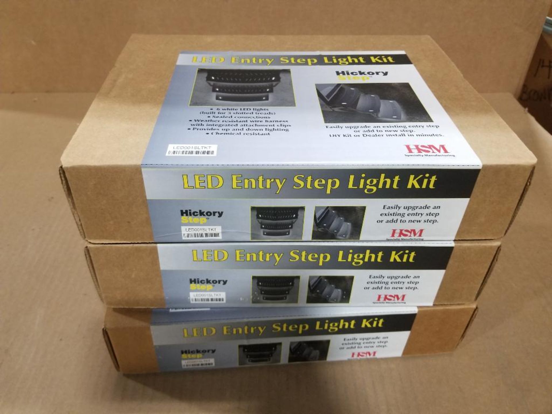 Qty 3 - Hickory step LED entry step lights.