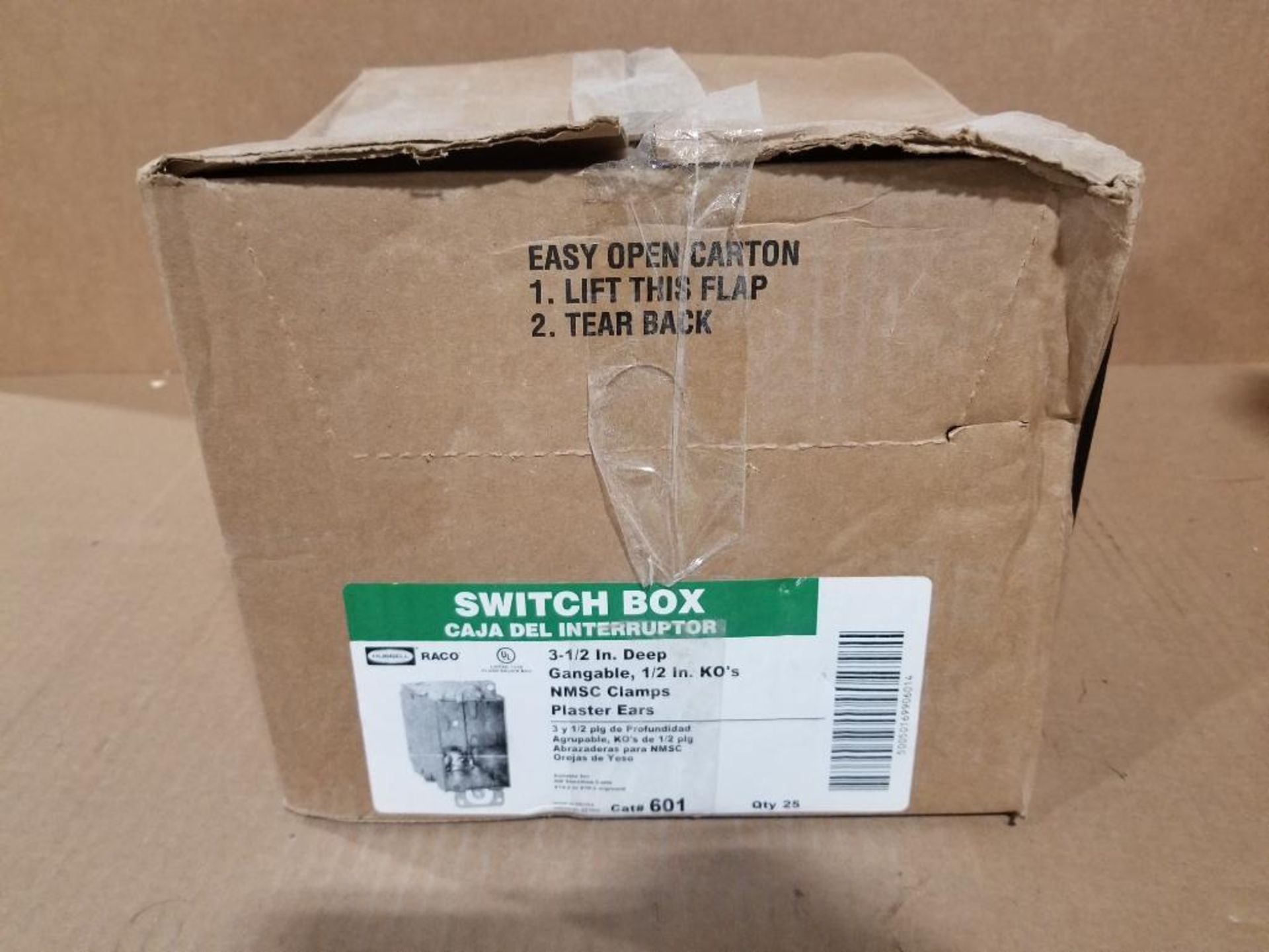 Qty 200 - Hubbell Switch Box. Catalog 601.