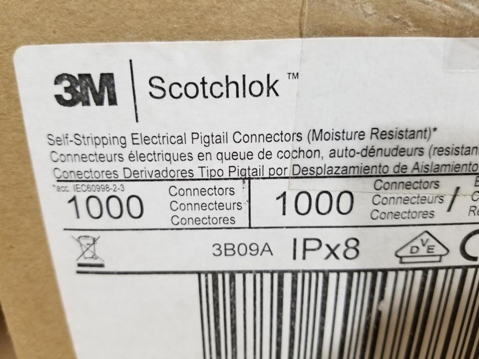 Qty 1000 - 3M Scotchlok self stripping electrical pigtail connectors. - Image 2 of 3