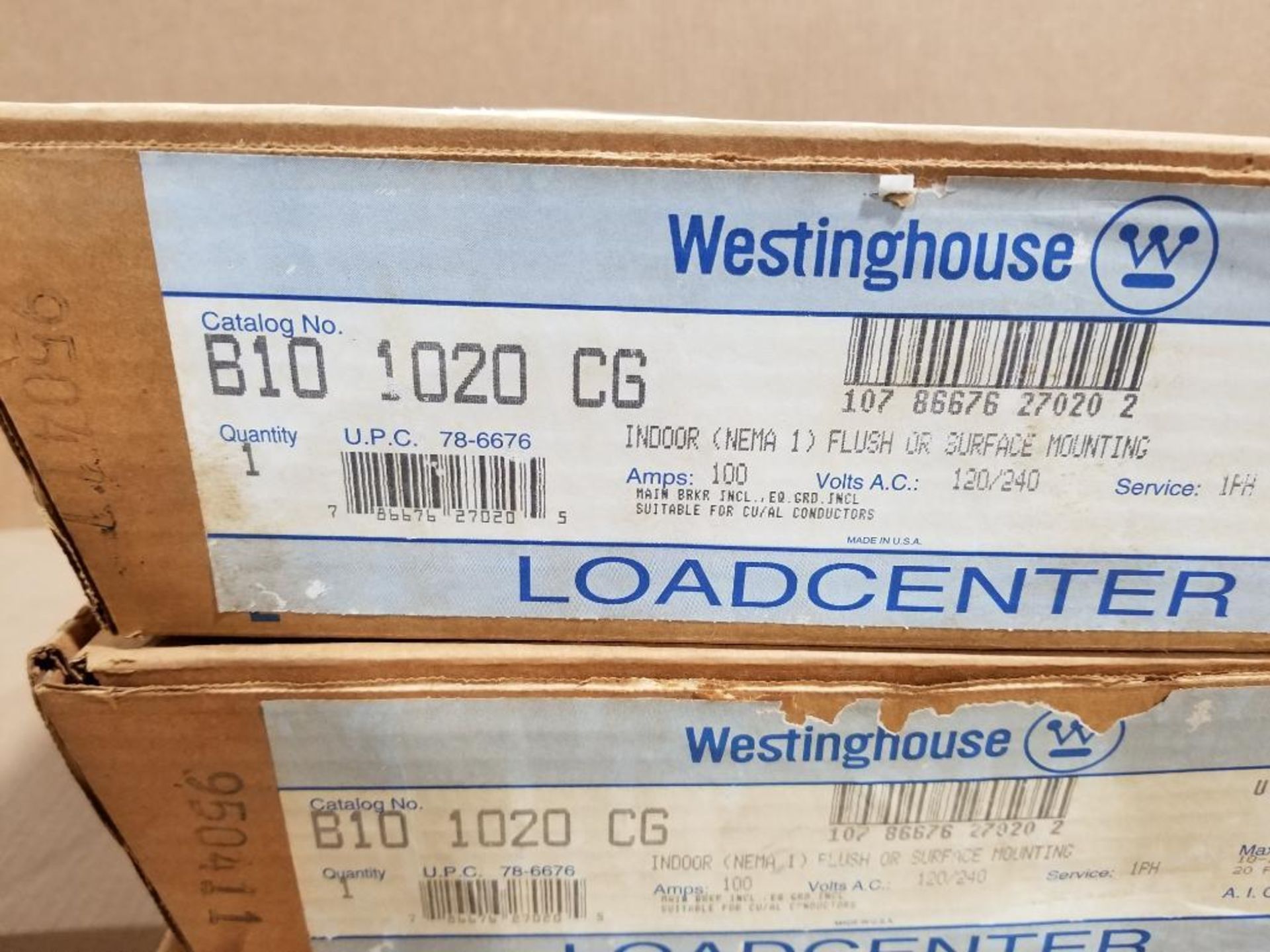 Qty 3 - 100amp Westinghouse load center. Catalog B10-1020-CG. - Image 3 of 5