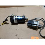 Qty 2 - Sanyo Denki and Mitsubishi servo motors.