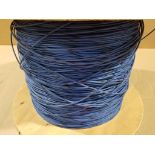 Qty 1 - 16 awg blue / black color copper wire. 52lbs total gross combined weight for all rolls.  For