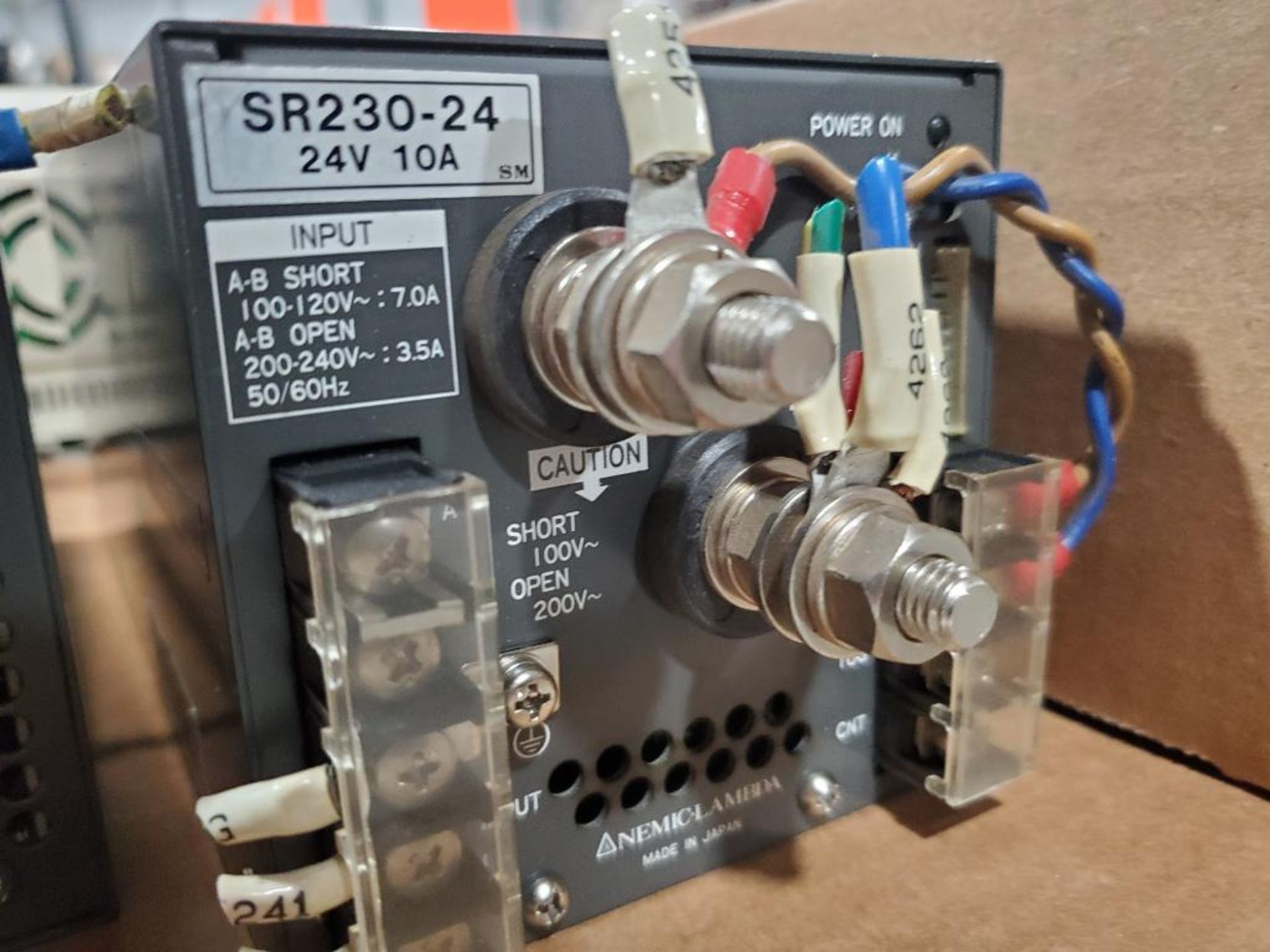 Qty 2 - Nemic - Lamda power supply. Part number SR230-24. - Image 3 of 6