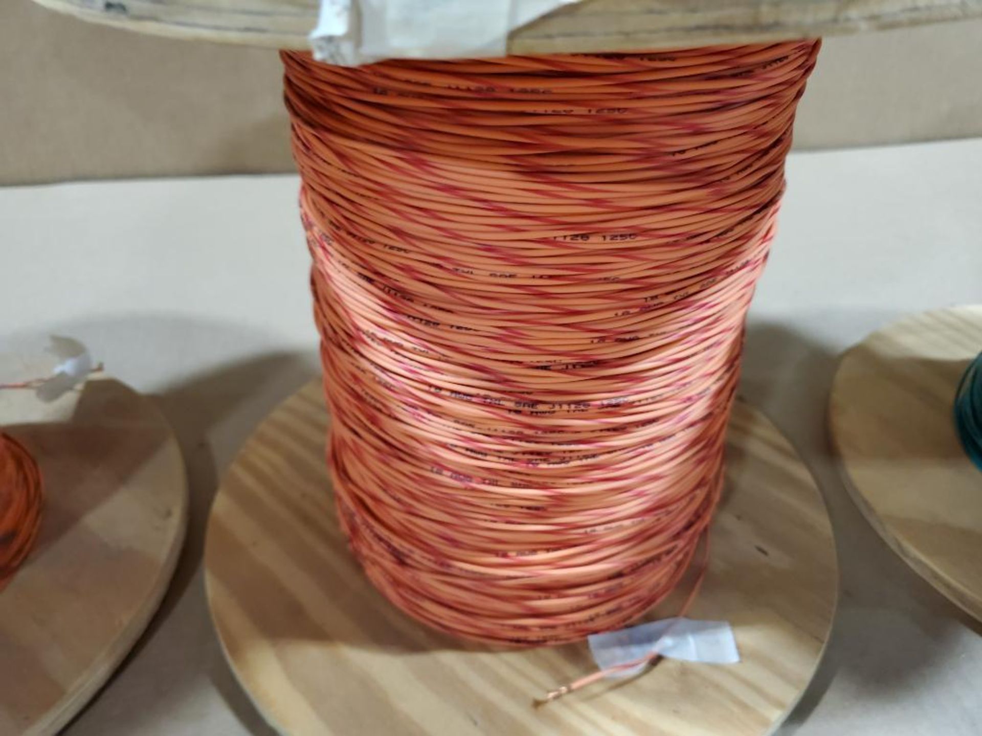 Qty 3 - Assorted awg assorted copper wire. 22lbs total gross combined weight for all rolls. - Image 4 of 7