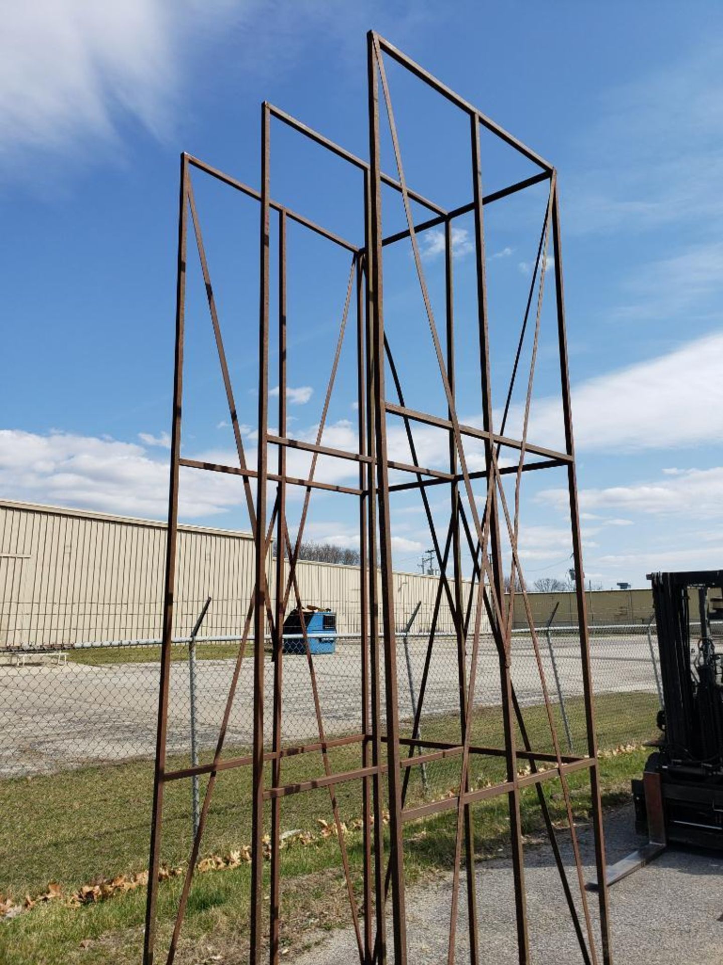 Qty 2 - Steel trim and/or stock racks. 150in tall x 48in wide x 48in deep. - Image 3 of 5