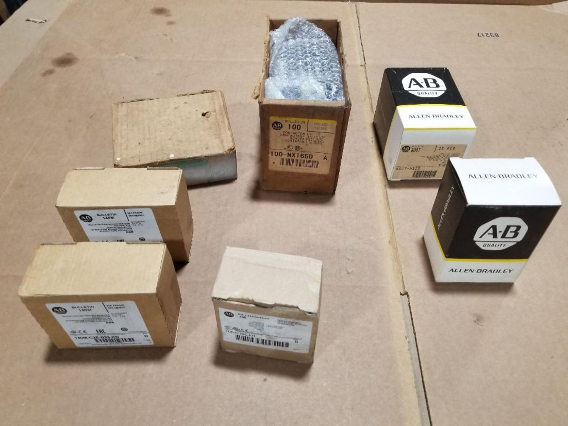 Qty 7 - Assorted Allen Bradley electrical parts. New in box.