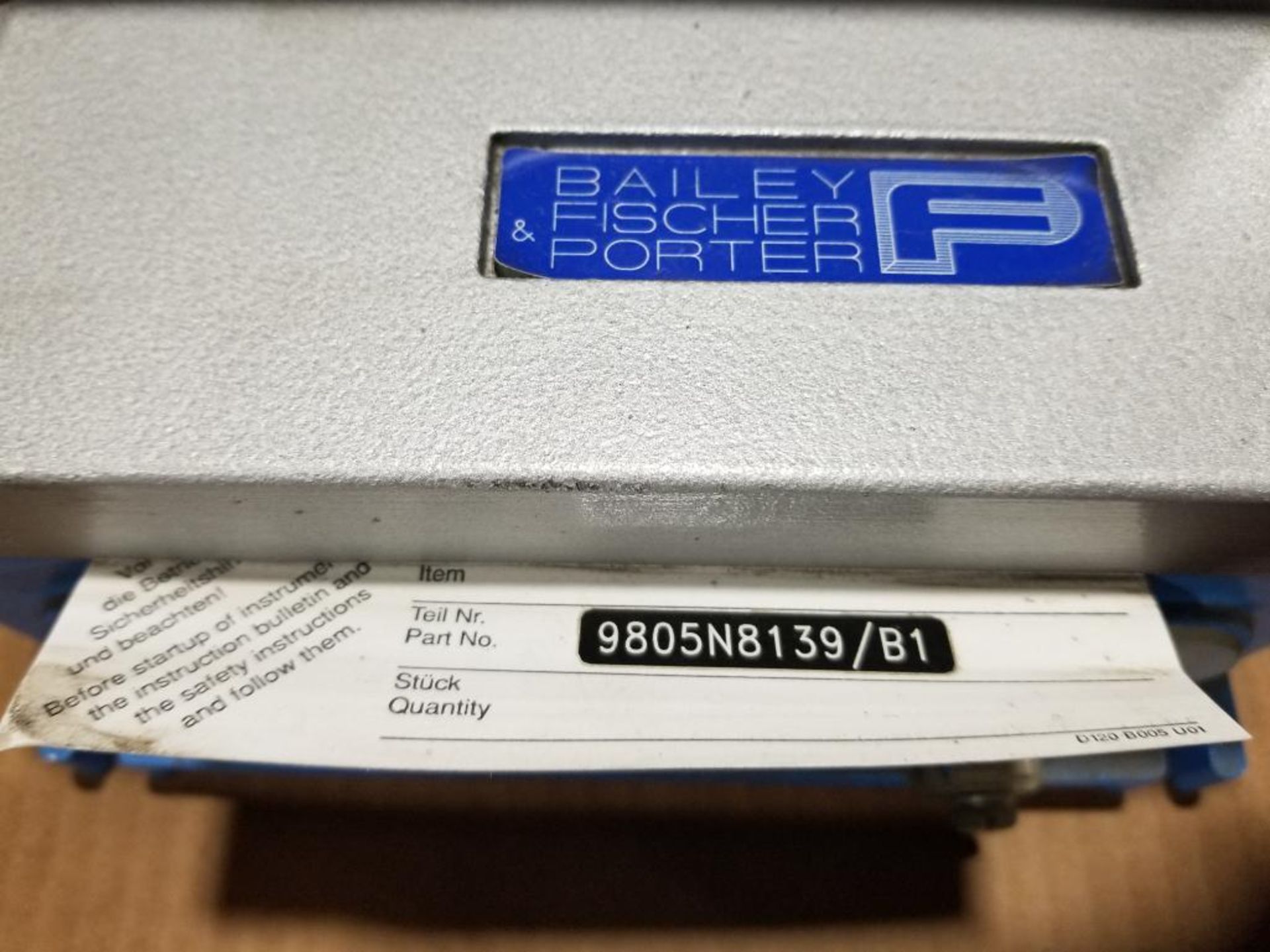 Bailey Fischer & Porter control. Part number 9805N8139/B1. - Bild 3 aus 6