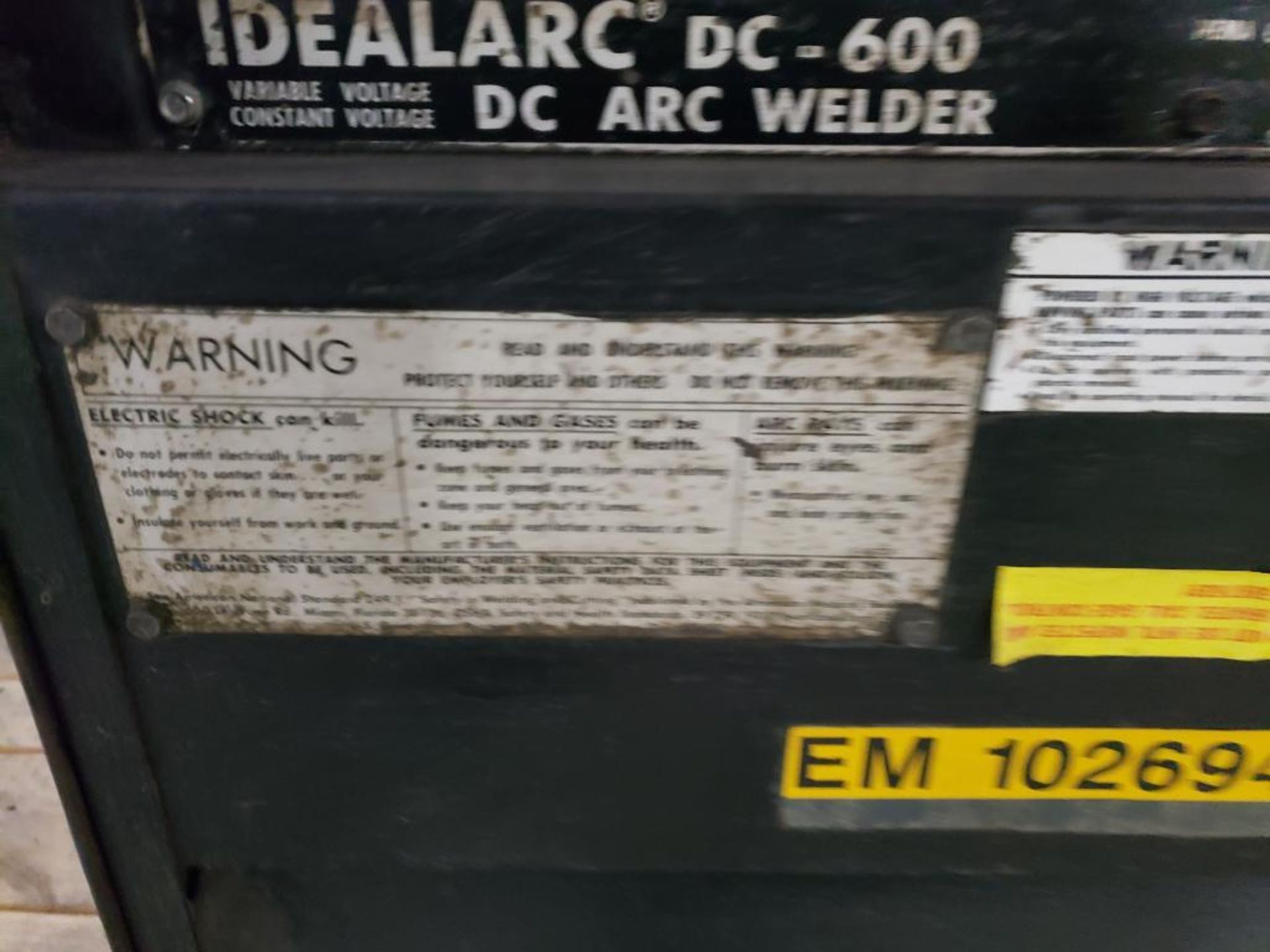 Lincoln Idealarc DC Arc Welder. Model DC-600. 220-230/440-460v 3 phase. - Image 5 of 7