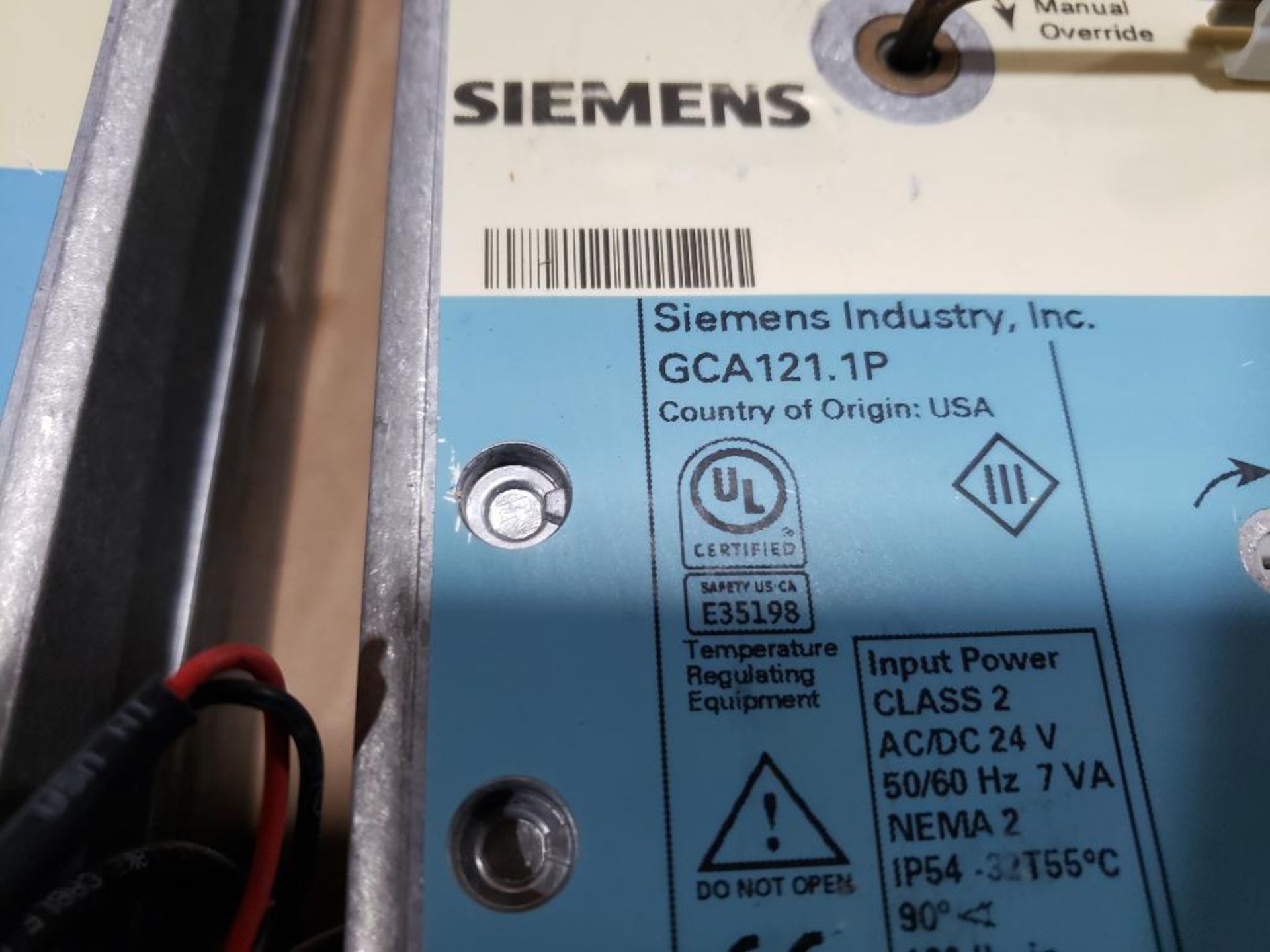 Qty 2 - Siemens actuator. Part number GCA121-1P. - Image 3 of 5