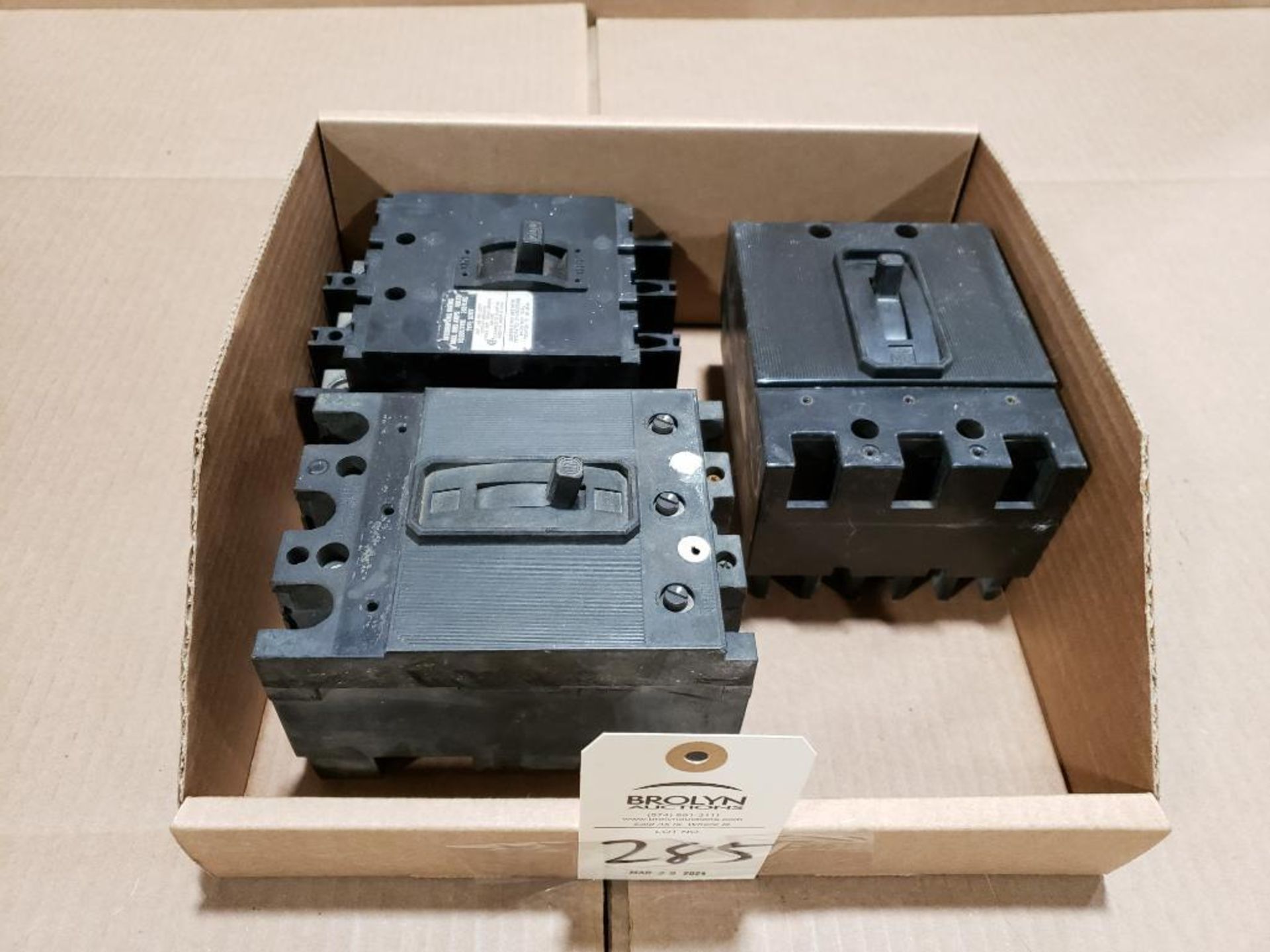 Qty 3 - Assorted molded case breakers. - Image 5 of 5