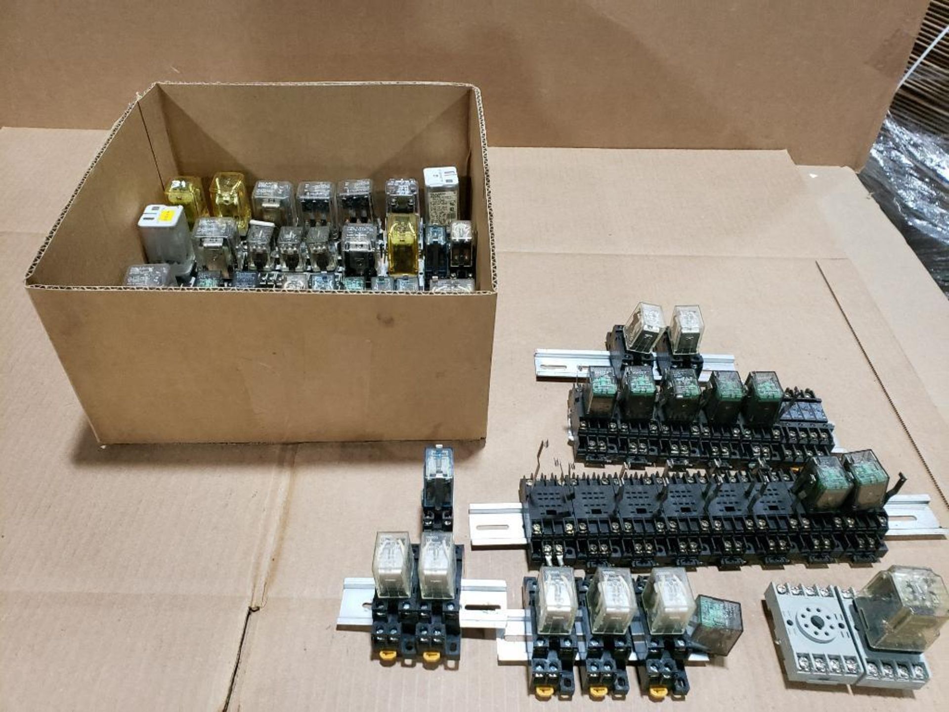 Large assortment of relays.