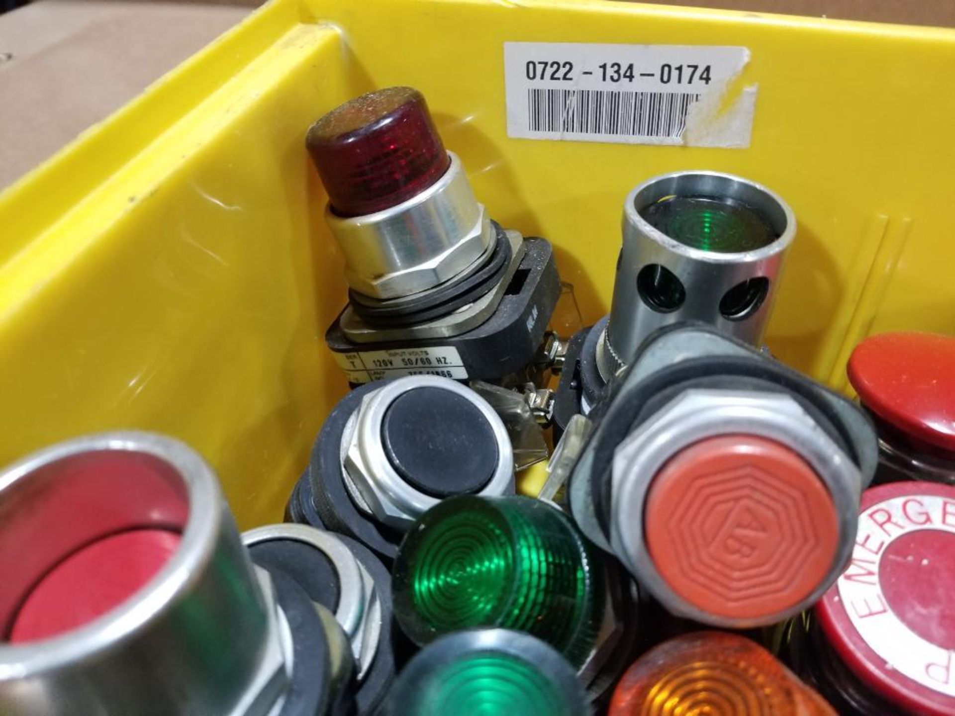 Large assortment of push buttons and pilot lights. - Image 2 of 8