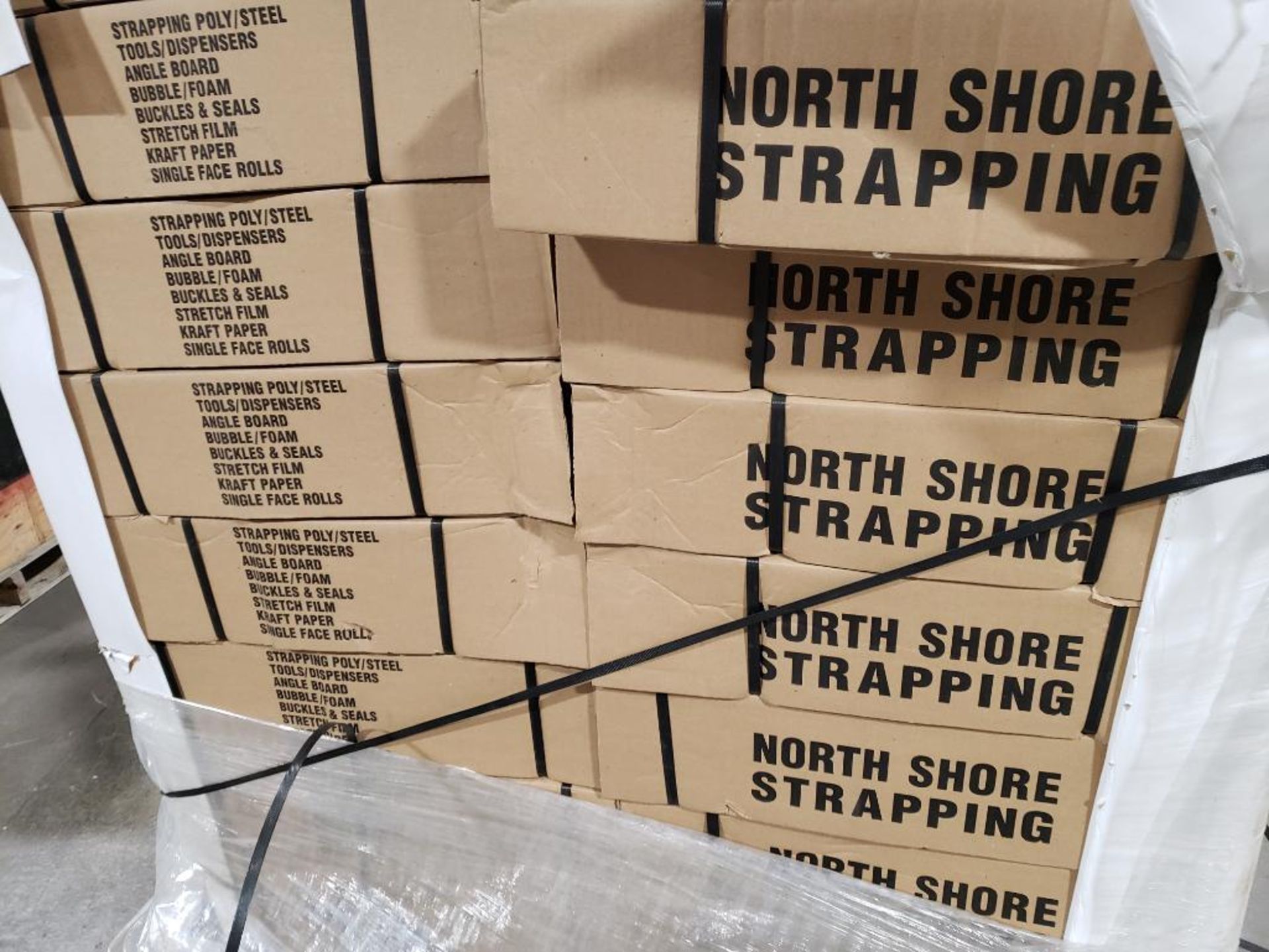 Qty 5 - Boxes North Shore packaging strapping. 9000ft/box. 1/2in wide. - Image 3 of 4