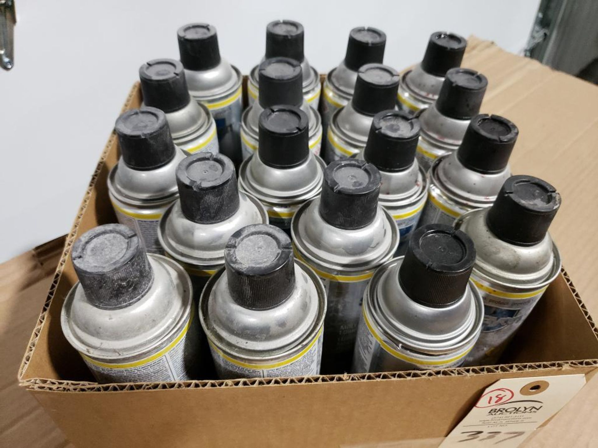 Qty 18 LU 202 moly chain lubricant. For a 15 fee this lot can be