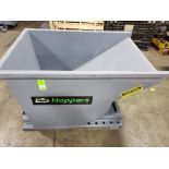 NEW 3/4-yard Wright / McCullough Industries steel dump hopper. 58.75"L x 39.75"W x 36.5"T.