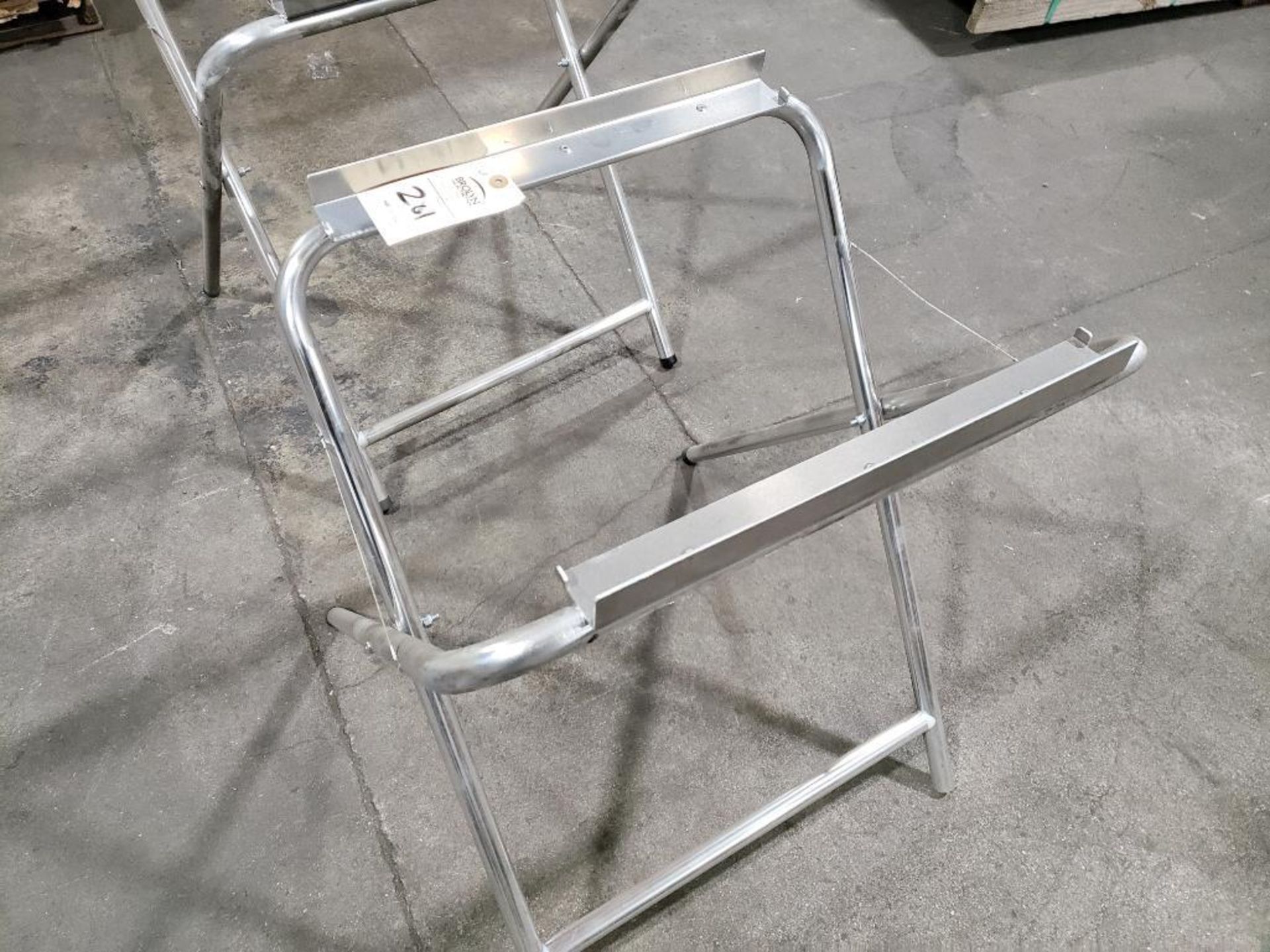 Qty 10 - Folding grill stands.