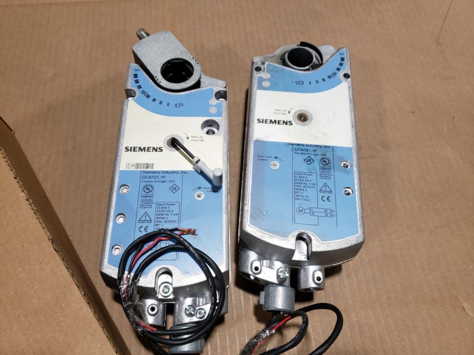 Qty 2 - Siemens actuator. Part number GCA121-1P. - Image 4 of 5