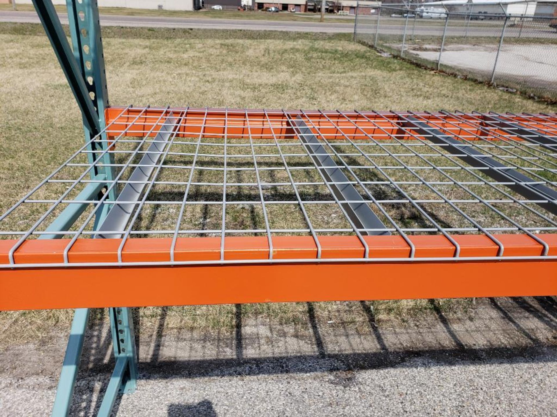 Qty 30 - NEW 96" x 3-1/2" Pallet Rack Teardrop Step Beam,4170lb Cap, Orange. - Image 4 of 11