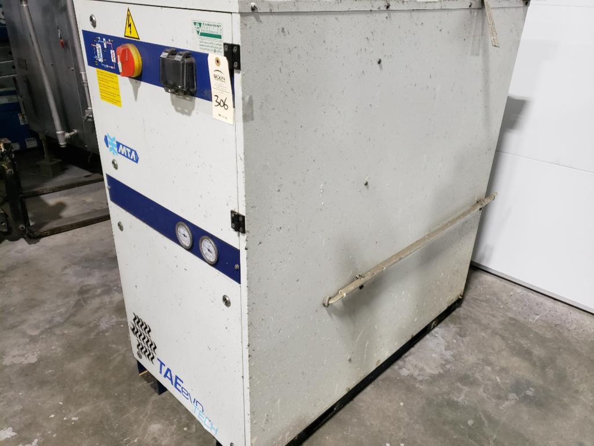 MTA TAEevo TECH 051 chiller unit. Mfg year 2017. 400v 3 phase.