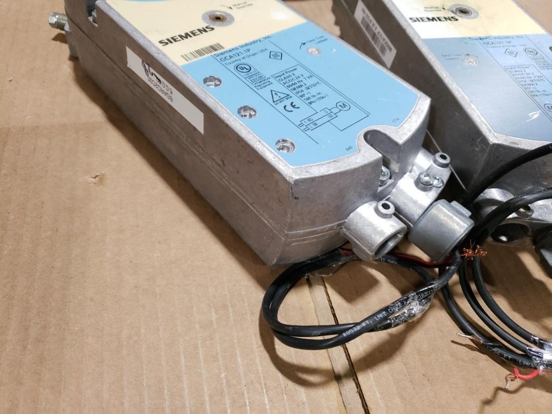 Qty 2 - Siemens actuator. Part number GCA121-1P. - Image 5 of 5