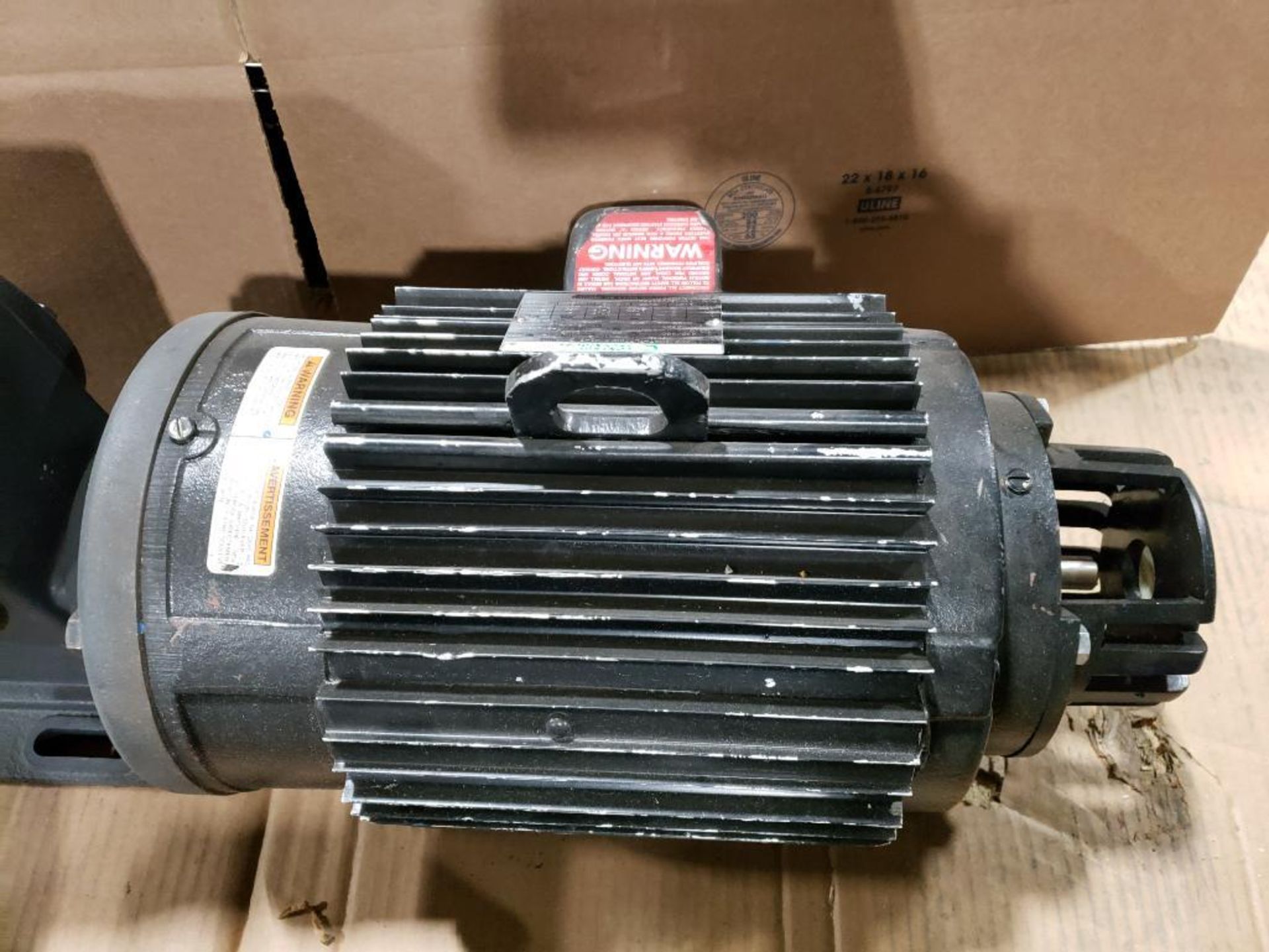 5hp Marathon Electric Black Max motor. Model AVD-184THTL7726FF-L. 460v 3 phase. 1765rpm. - Bild 8 aus 8