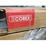 Qty 960lbs - Corex welding wire. Flux-Cor 2, 3/32in. Part number S249629-X02. (16 rolls of 60lbs ea)