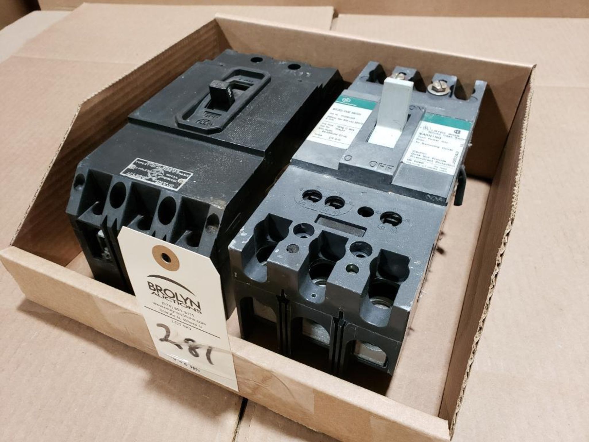 Qty 2 - Assorted molded case breakers. - Image 5 of 5