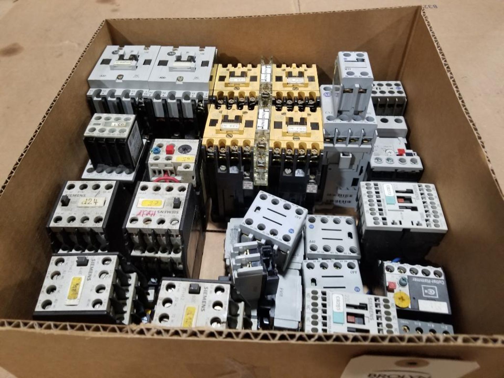 Large assortment of contactors.