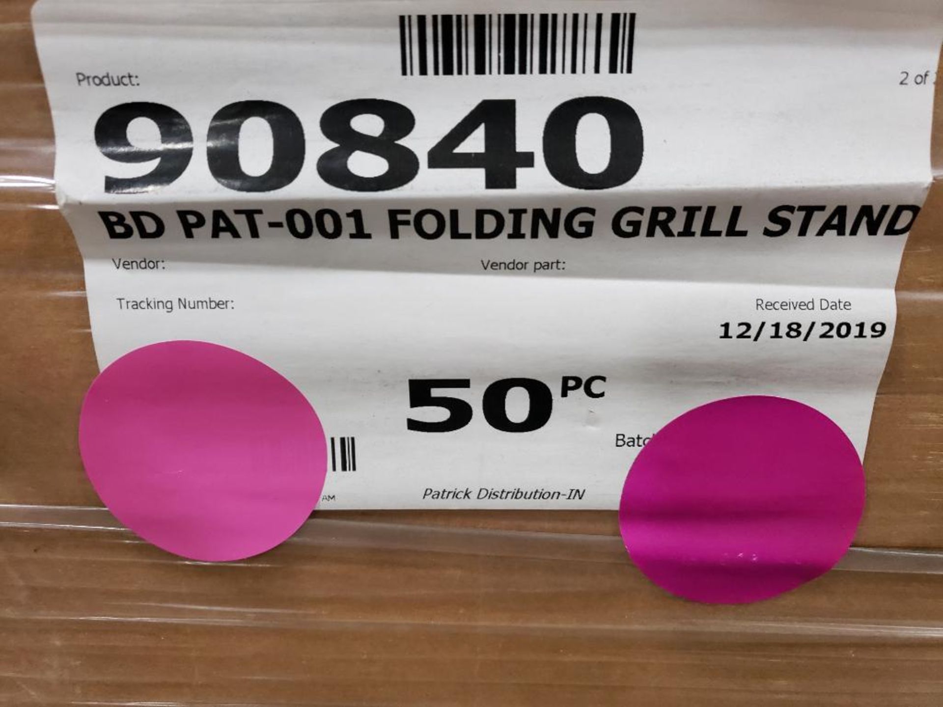 Qty 10 - Folding grill stands. - Image 3 of 3