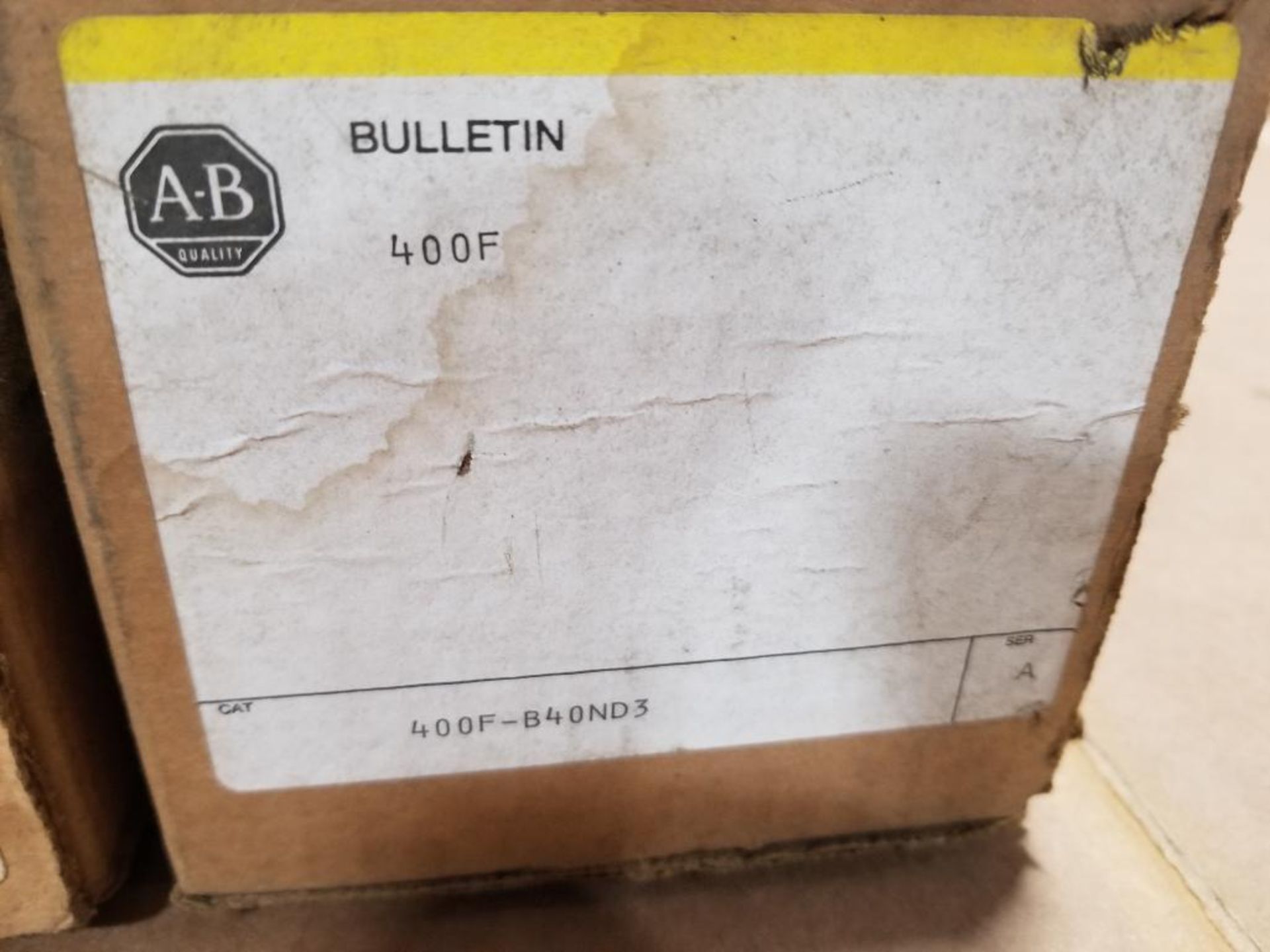 Qty 2 - Allen Bradley starter. Catalog 400F-B40ND3 and 509-TAD. - Image 3 of 6