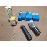 Qty 10 - Assorted boring bars, tool holders, and tooling.
