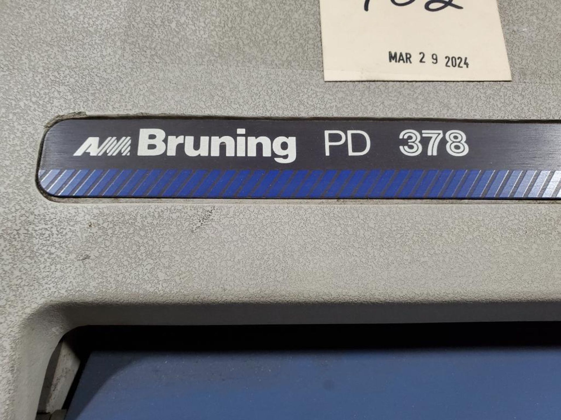 AM Bruning printer. Model PD378. - Image 2 of 10