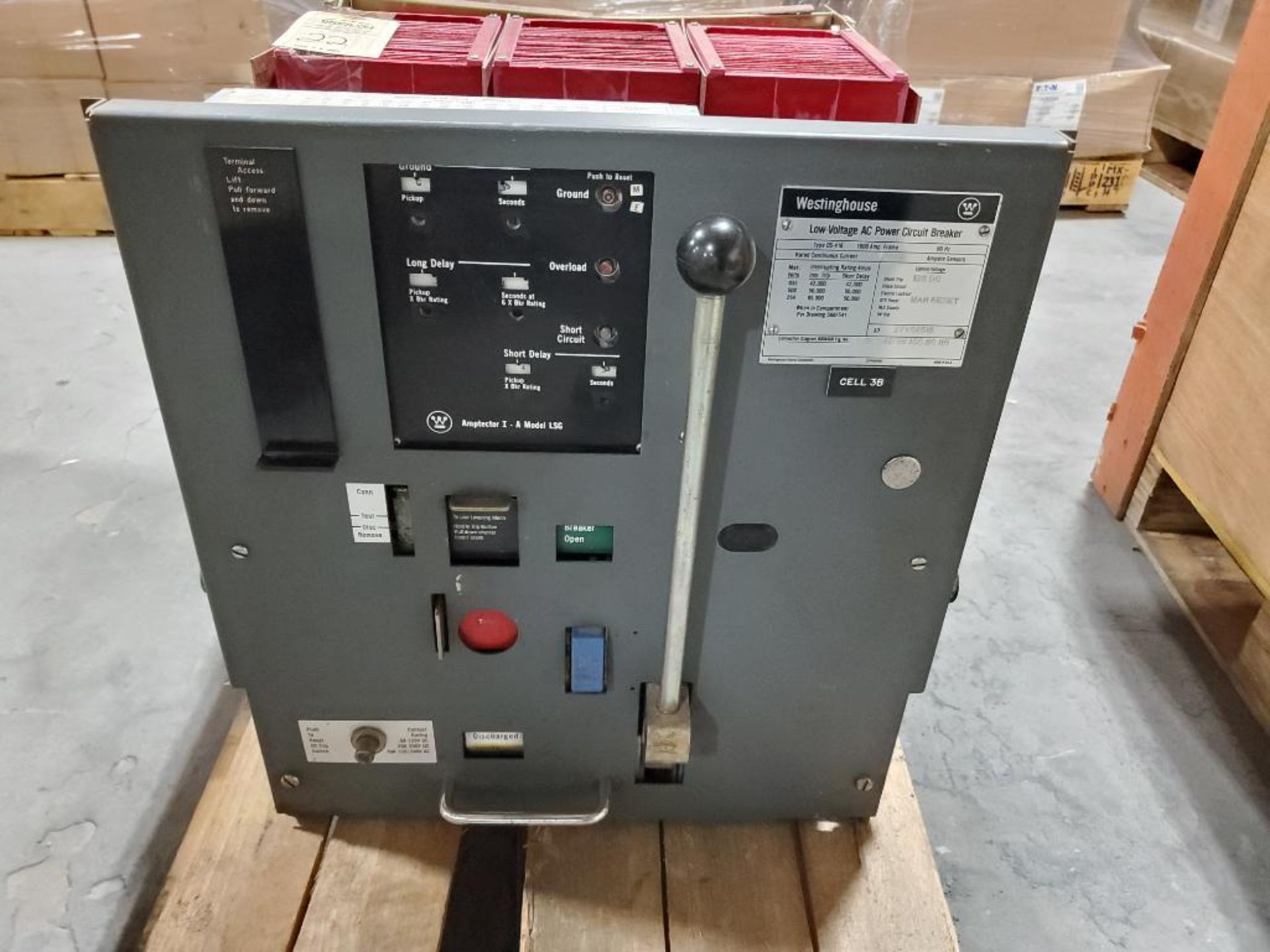 1600 amp Westinghouse Low Voltage AC Power Circuit Breaker. Type DS-416. - Image 2 of 9