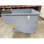 NEW 2-yard Wright / McCullough Industries steel dump hopper. 64"L x 57.75"W x 46"T.