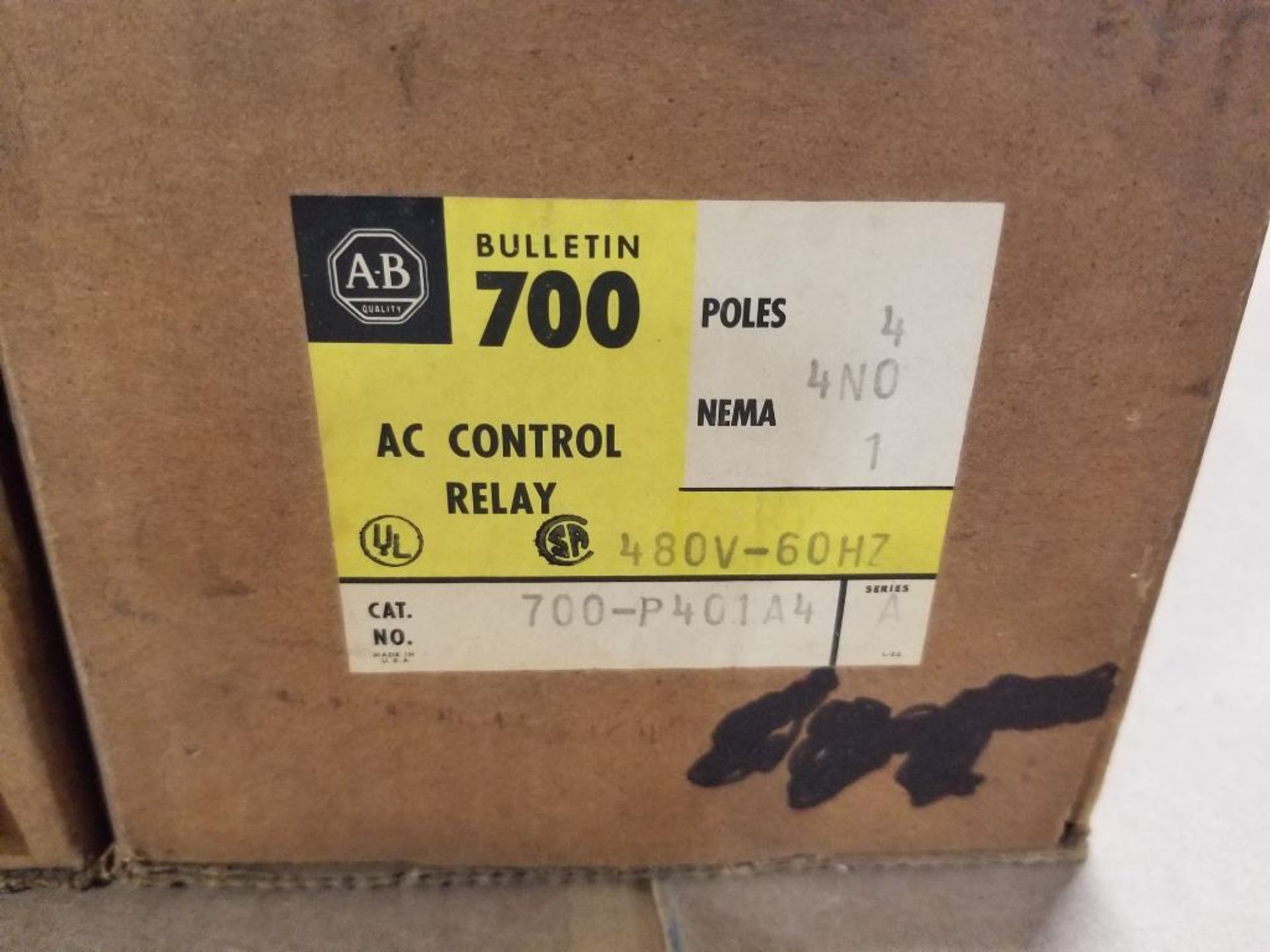 Qty 3 - Allen Bradley contactor. (2) catalog 500-A0D92 and (1) 700-P401A4. - Image 2 of 5