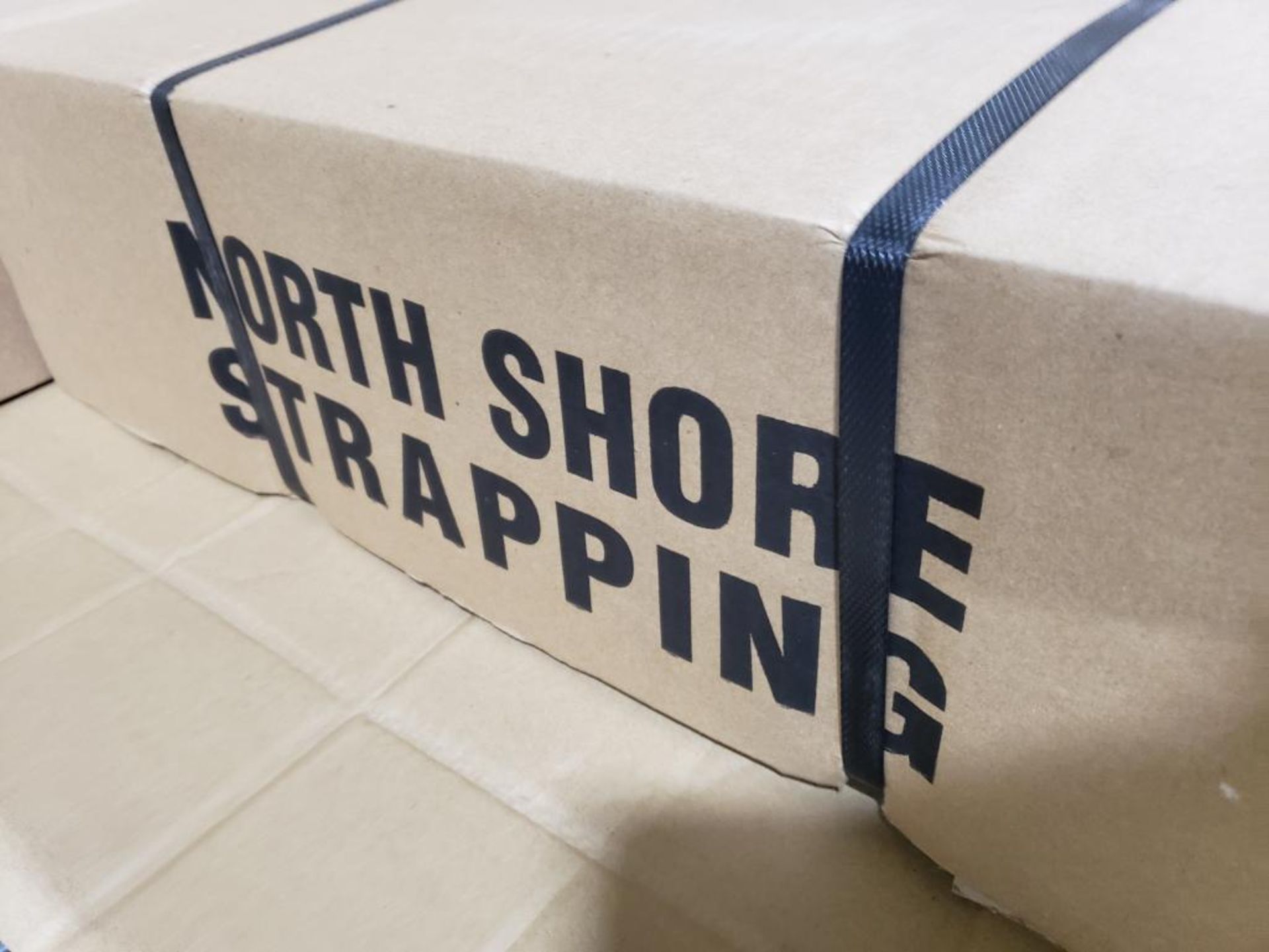 Qty 5 - Boxes North Shore packaging strapping. 9000ft/box. 1/2in wide. - Image 3 of 3