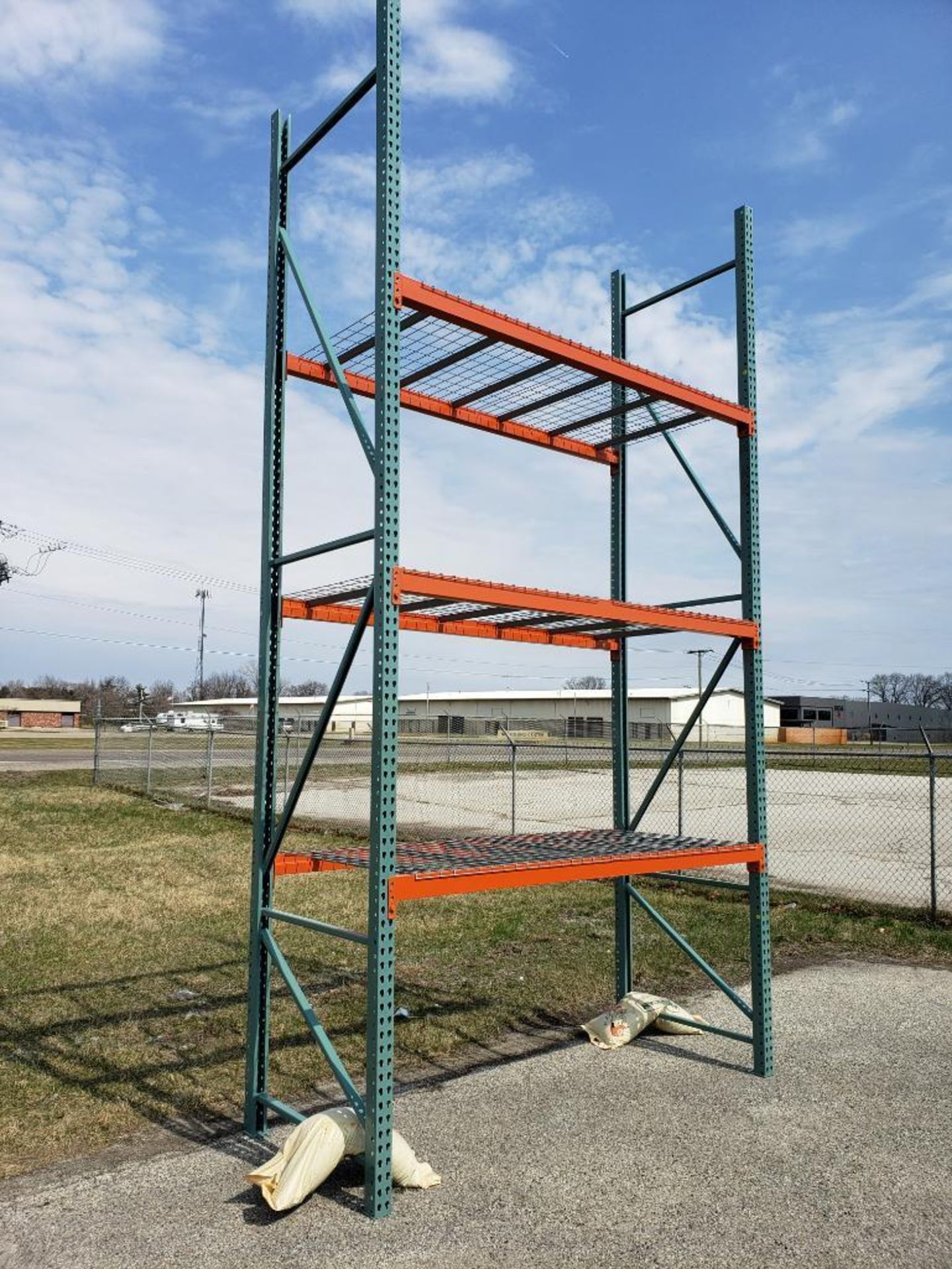 Qty 30 - NEW 96" x 3-1/2" Pallet Rack Teardrop Step Beam,4170lb Cap, Orange.