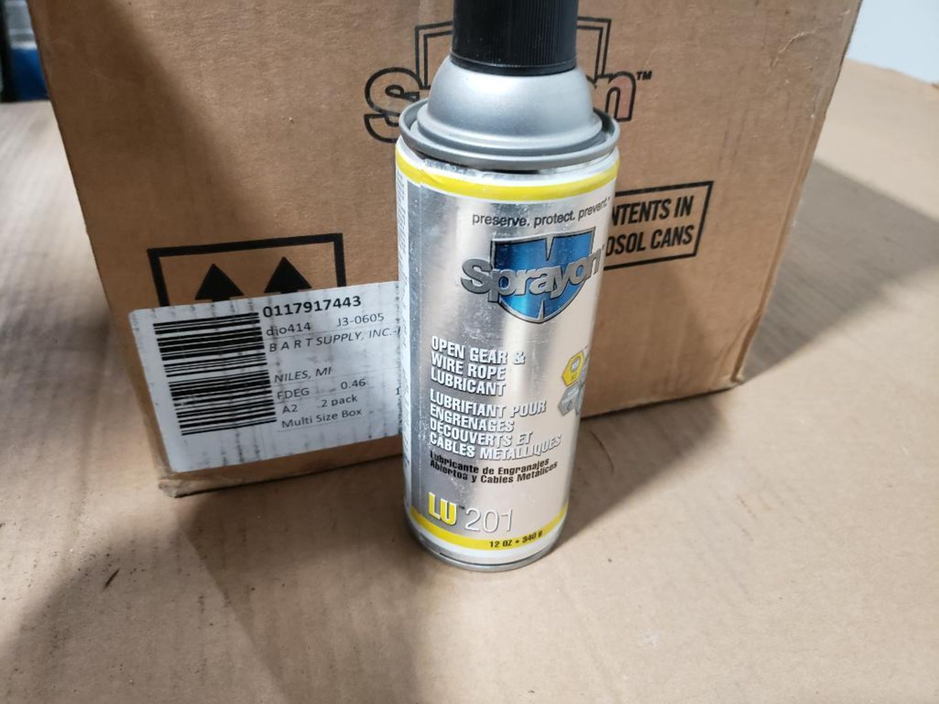 Qty 11 - Sprayon lubricant. LU201.