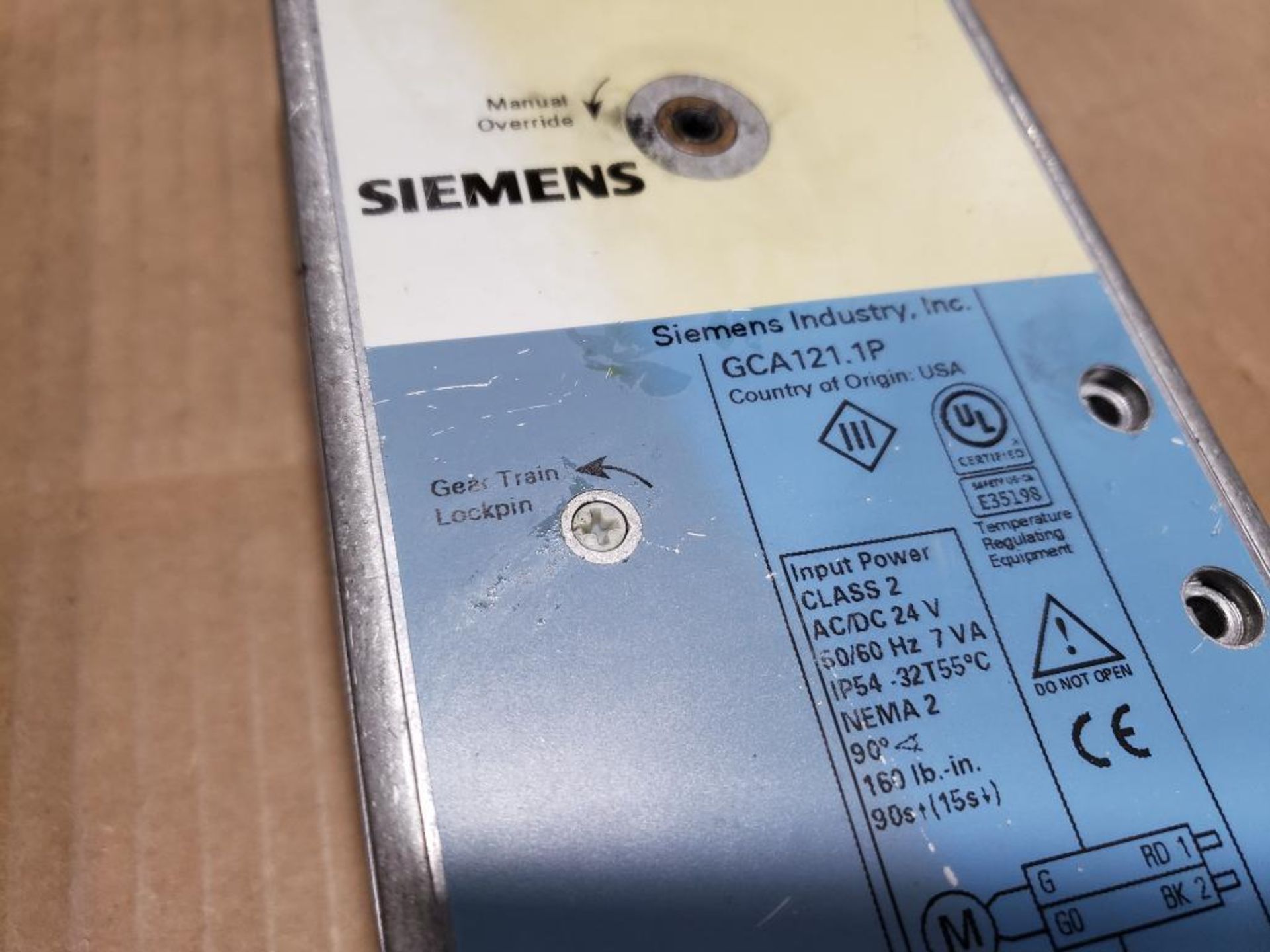 Qty 2 - Siemens actuator. Part number GCA121-1P. - Image 3 of 5