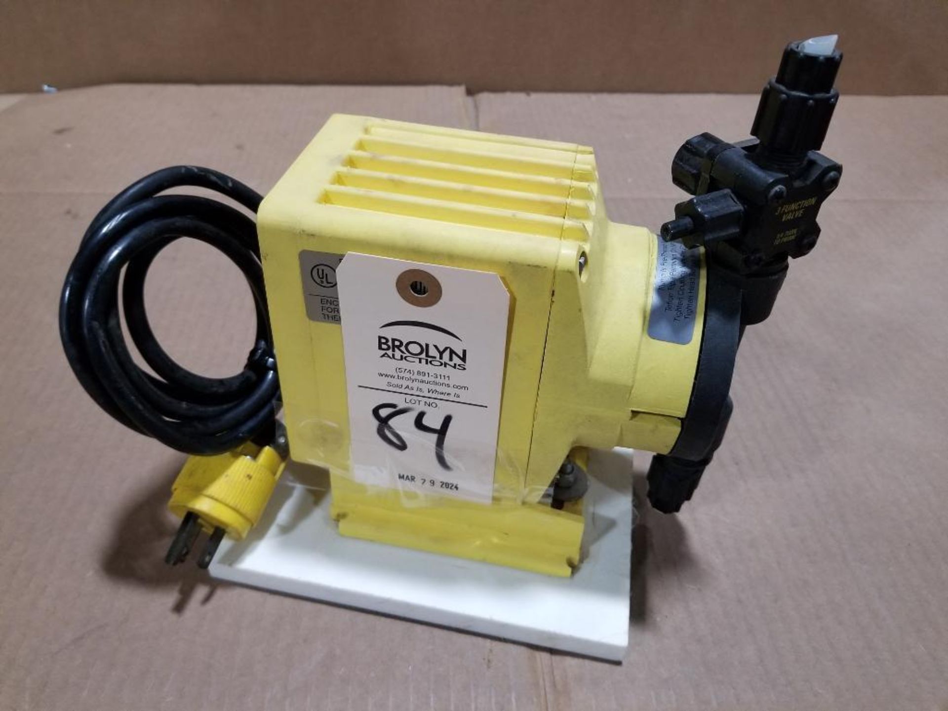 LMI Milton Roy dosing pump. Model P161-362B1.