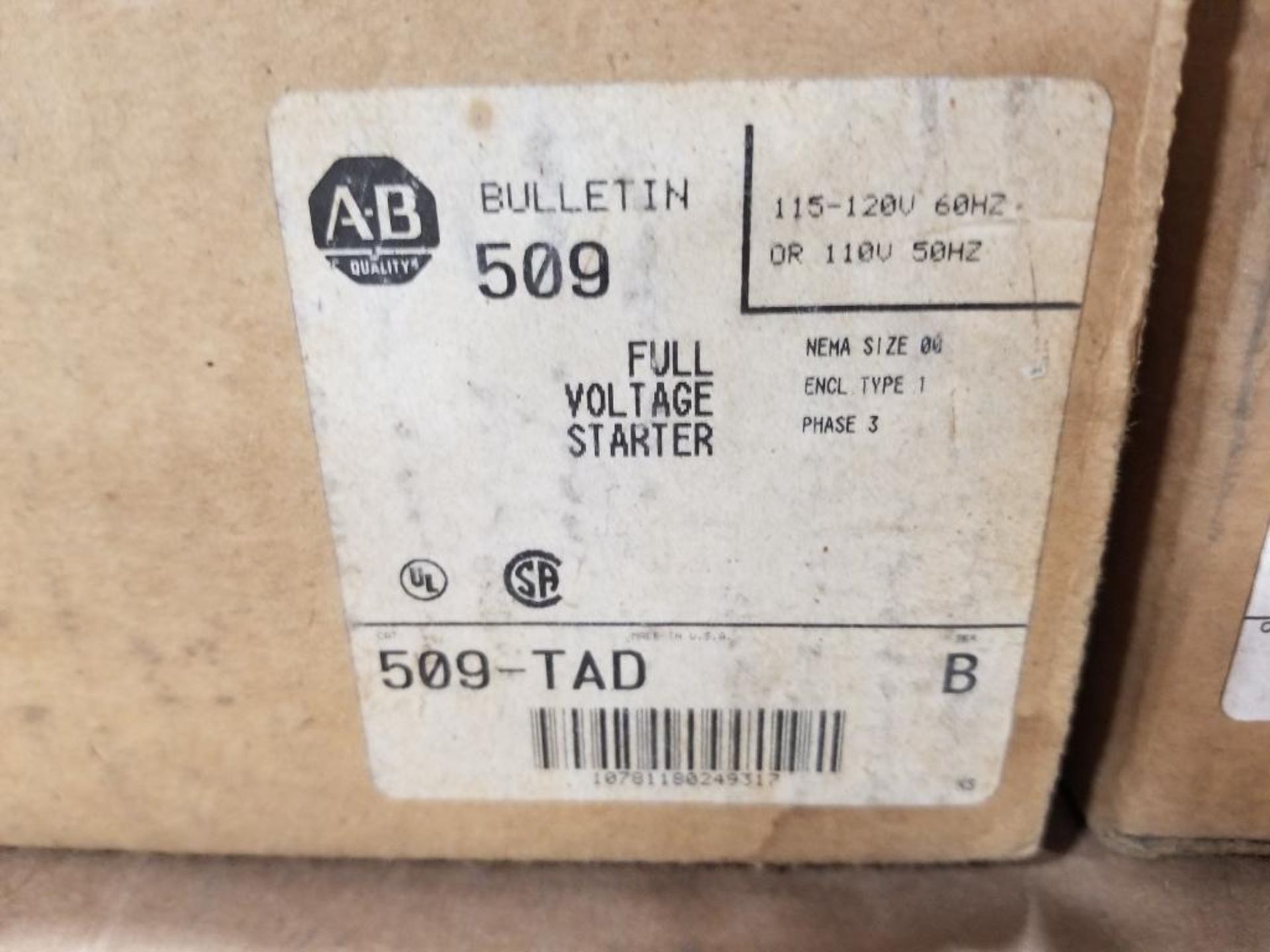 Qty 2 - Allen Bradley starter. Catalog 400F-B40ND3 and 509-TAD. - Image 2 of 6